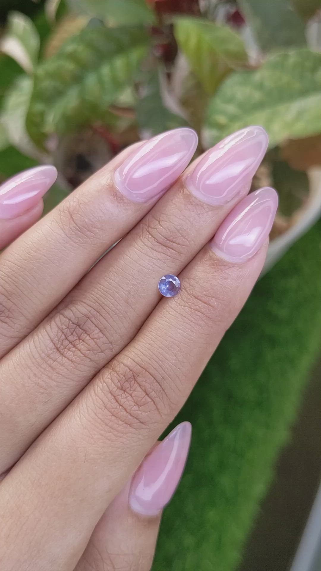 0.27 Ct. Blue Sapphire from Ceylon (Sri Lanka) Size Video