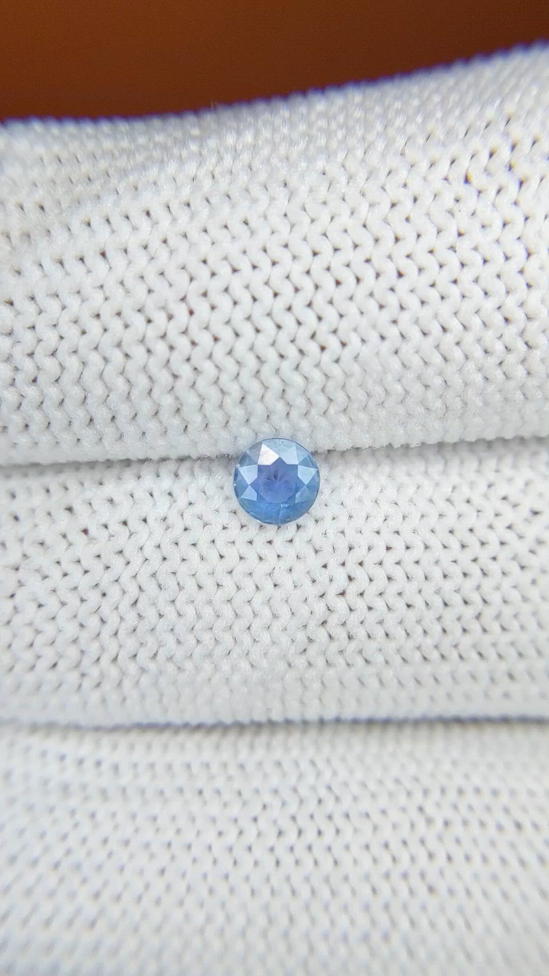 0.27 Ct. Blue Sapphire from Ceylon (Sri Lanka) Size Video