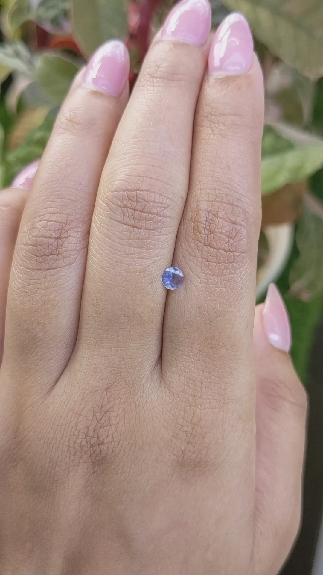 0.27 Ct. Blue Sapphire from Ceylon (Sri Lanka) Size Video