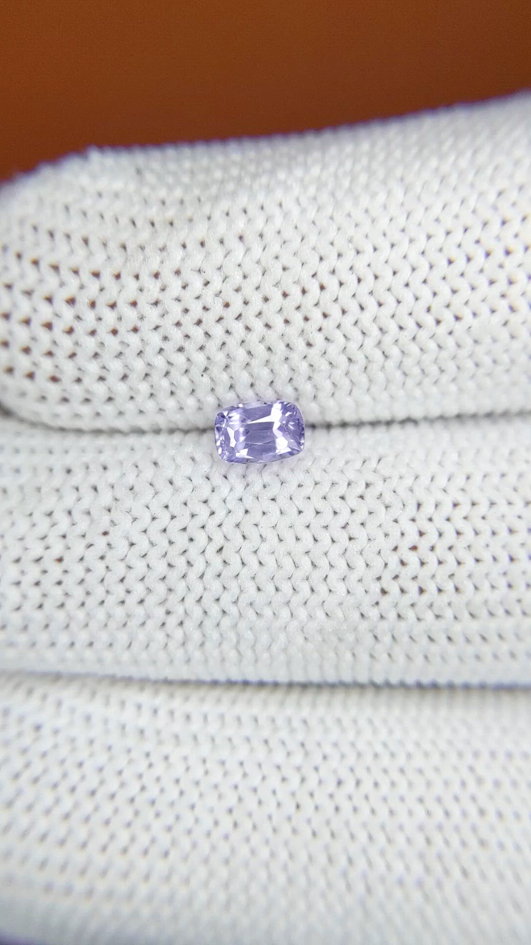 0.55 Ct. Purple Sapphire from Ceylon (Sri Lanka) Size Video
