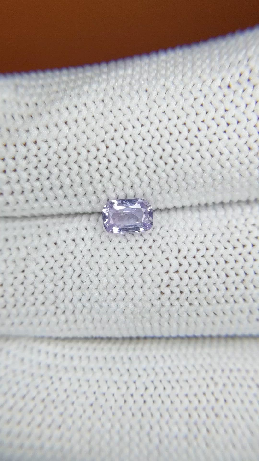 0.52 Ct. Purple Sapphire from Ceylon (Sri Lanka) Size Video