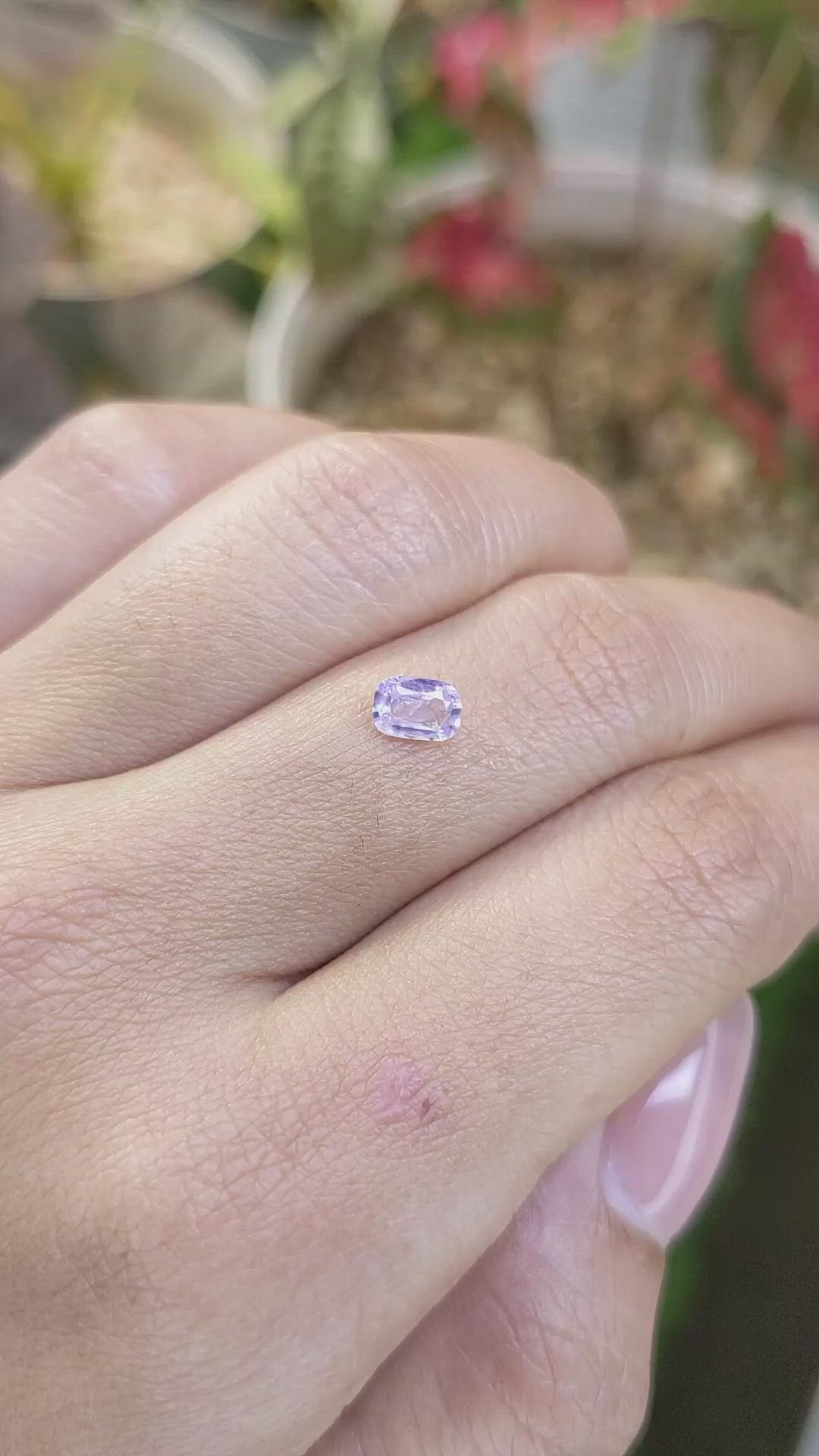 0.52 Ct. Purple Sapphire from Ceylon (Sri Lanka) Size Video