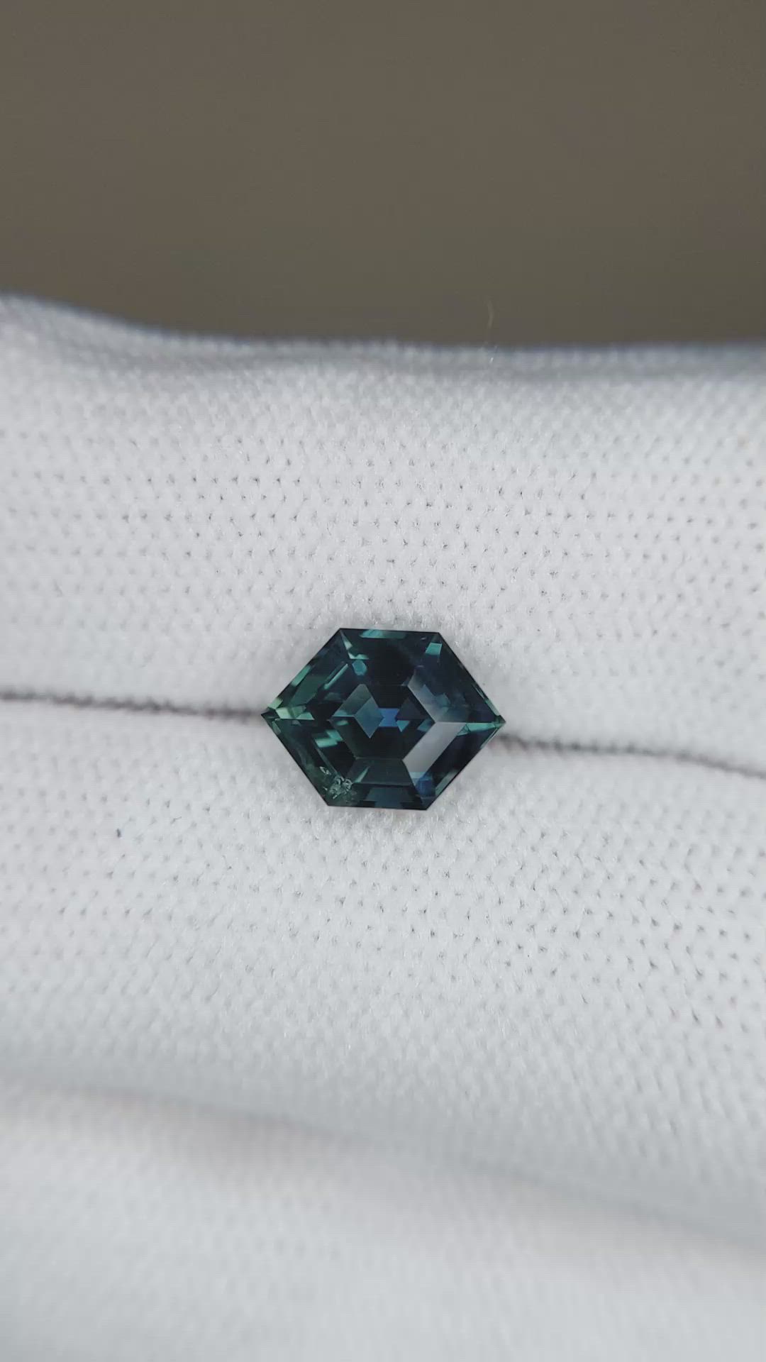 2.07 Ct. Bluish Green Sapphire from Ceylon (Sri Lanka) Size Video
