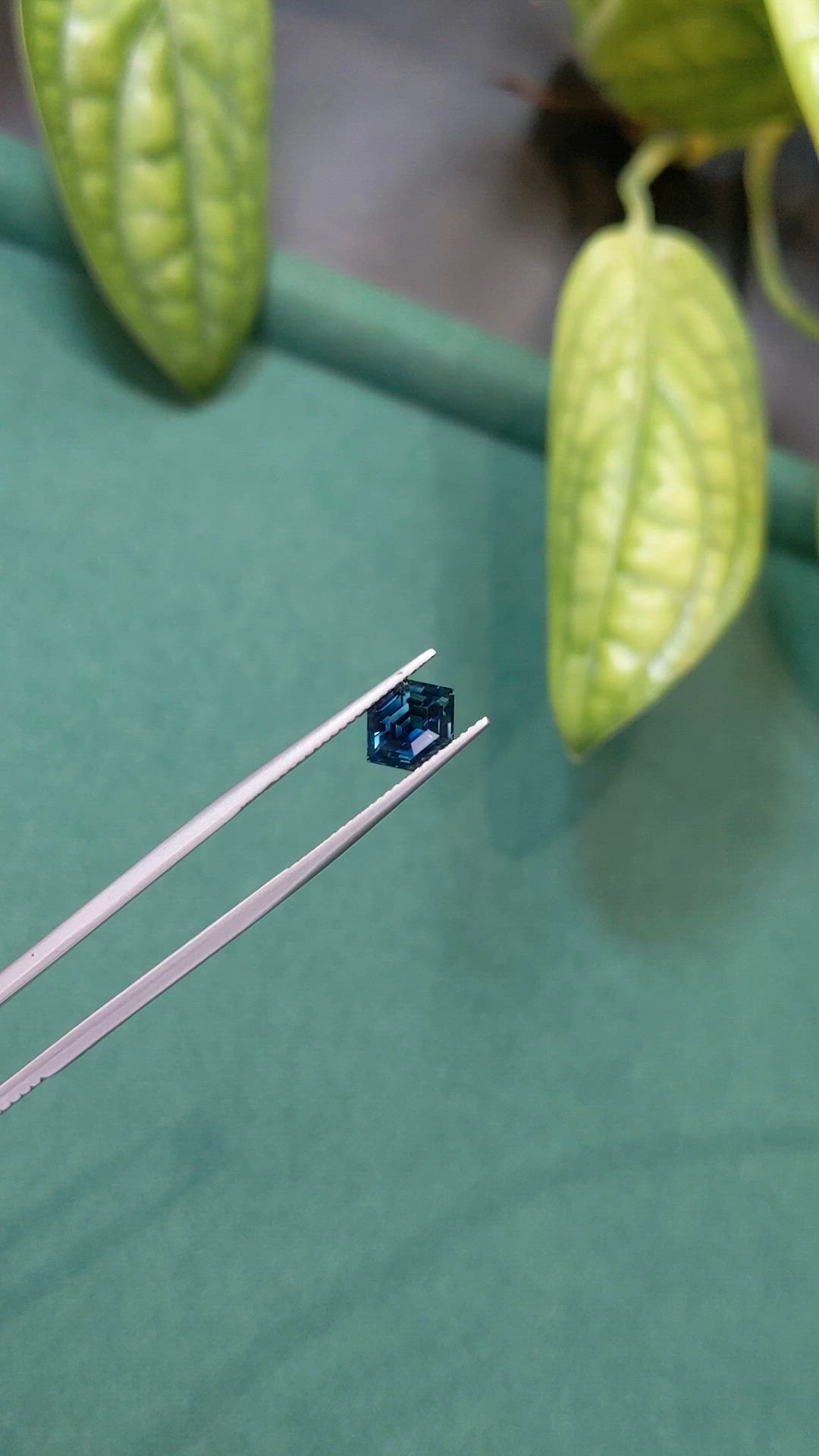 2.07 Ct. Bluish Green Sapphire from Ceylon (Sri Lanka) Size Video
