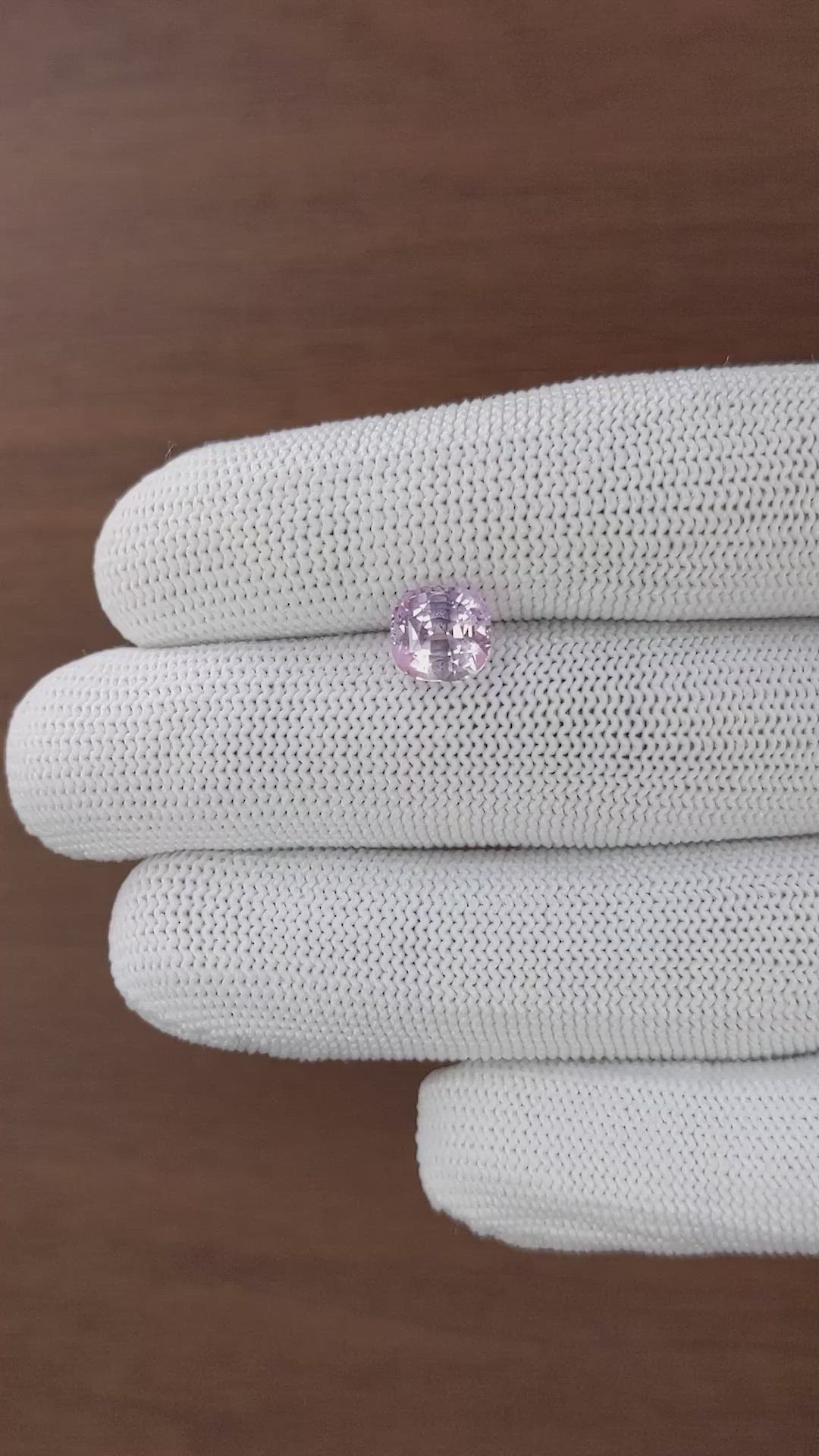 3.05 Ct. Purplish Pink Sapphire from Tanzania Size Video