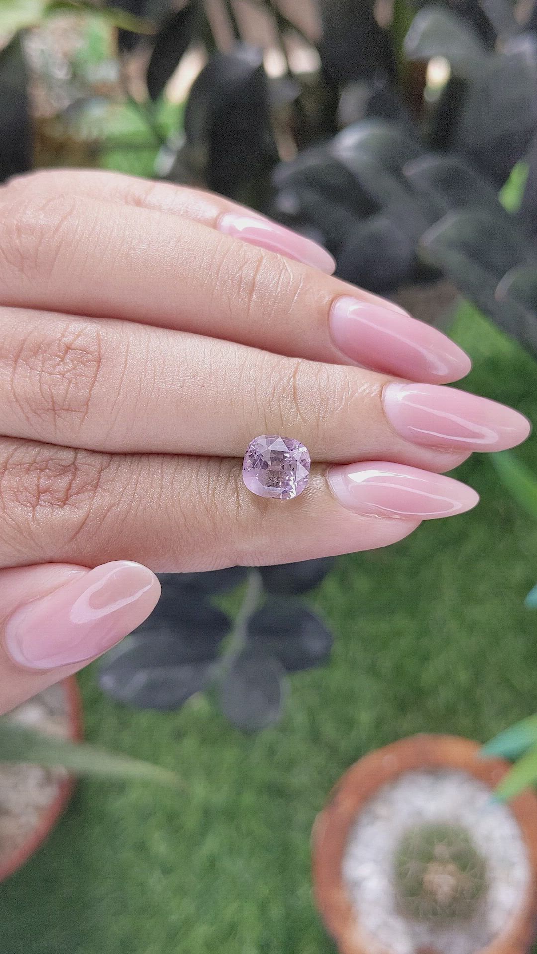 3.05 Ct. Purplish Pink Sapphire from Tanzania Size Video