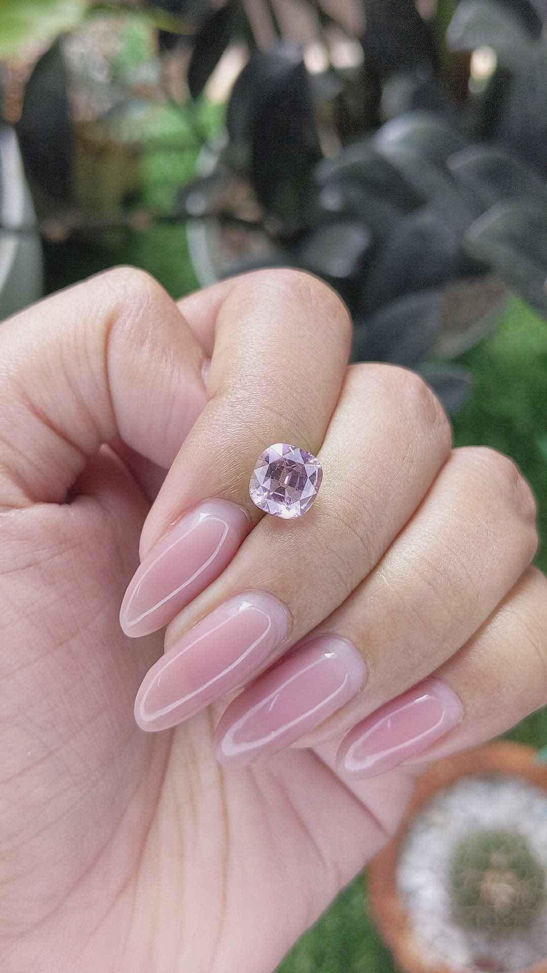3.05 Ct. Purplish Pink Sapphire from Tanzania Size Video