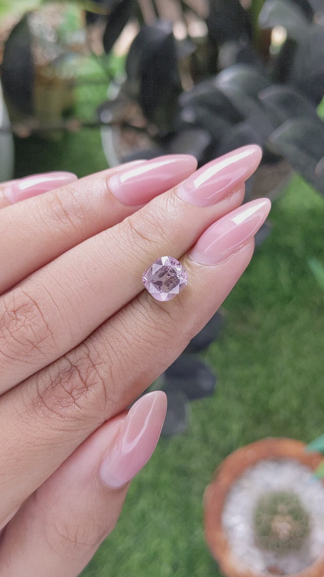 3.05 Ct. Purplish Pink Sapphire from Tanzania Size Video