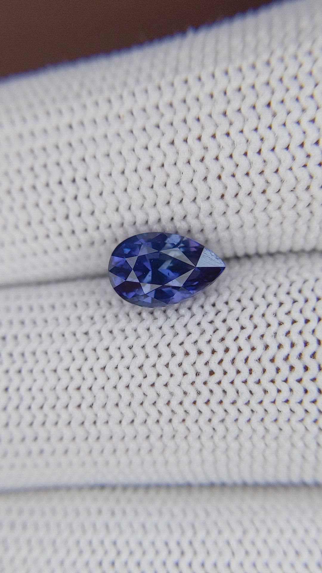 2.01 Ct. Purplish Blue Sapphire from Tanzania Size Video