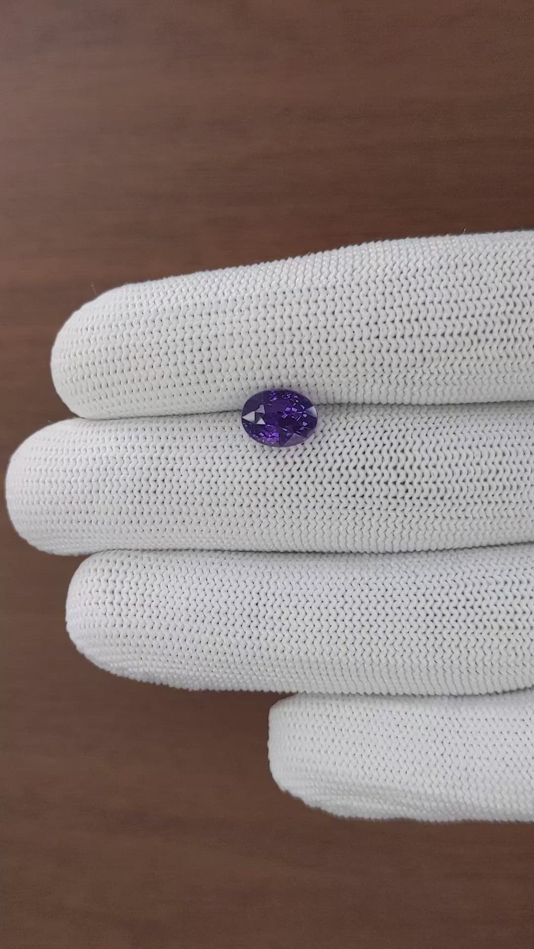 3.05 Ct. Purple Sapphire from Tanzania Size Video
