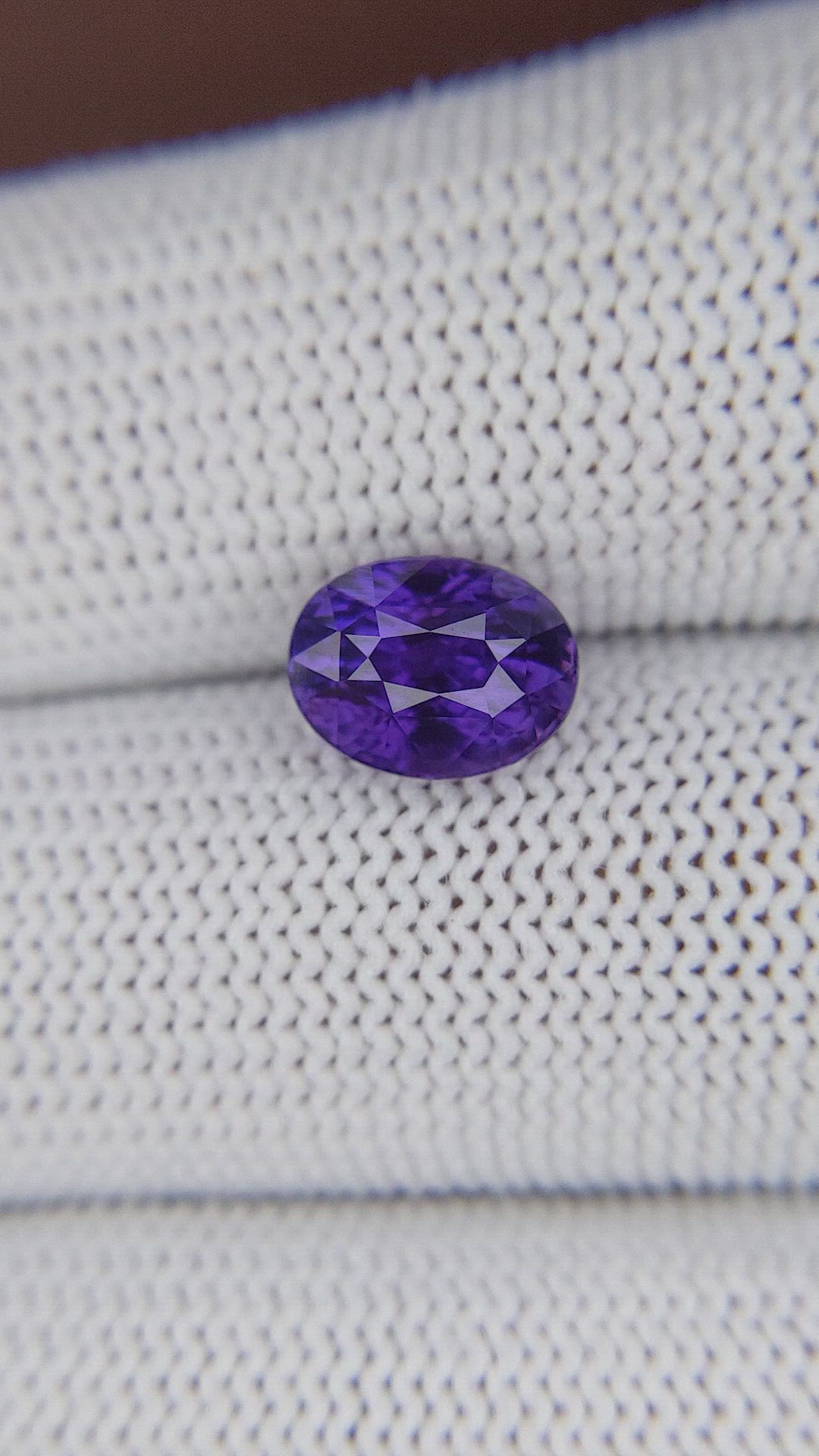 3.05 Ct. Purple Sapphire from Tanzania Size Video