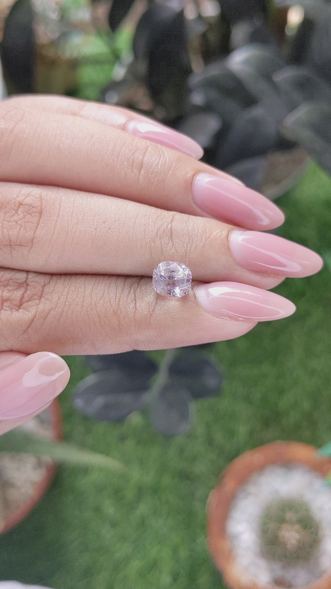 2.05 Ct. Pink Sapphire from Ceylon (Sri Lanka) Size Video