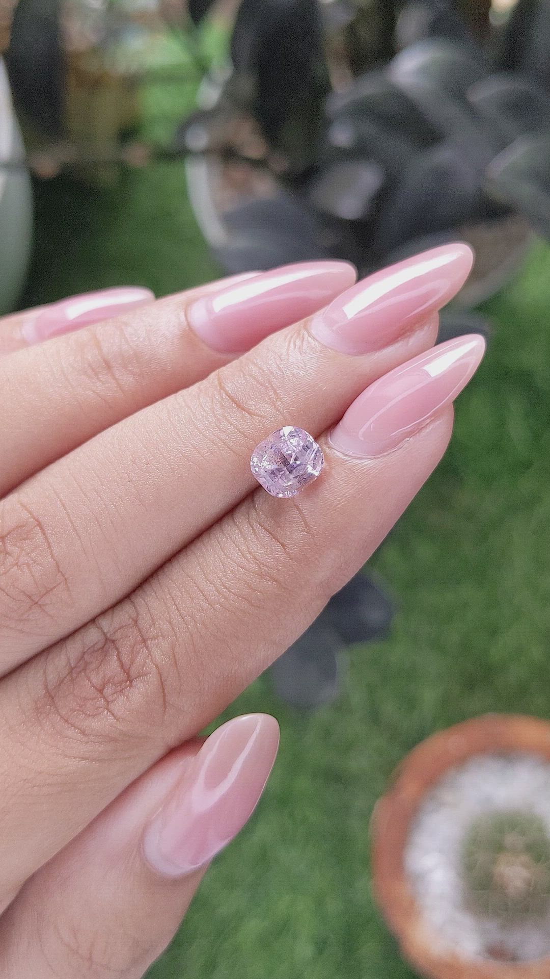 2.05 Ct. Pink Sapphire from Ceylon (Sri Lanka) Size Video