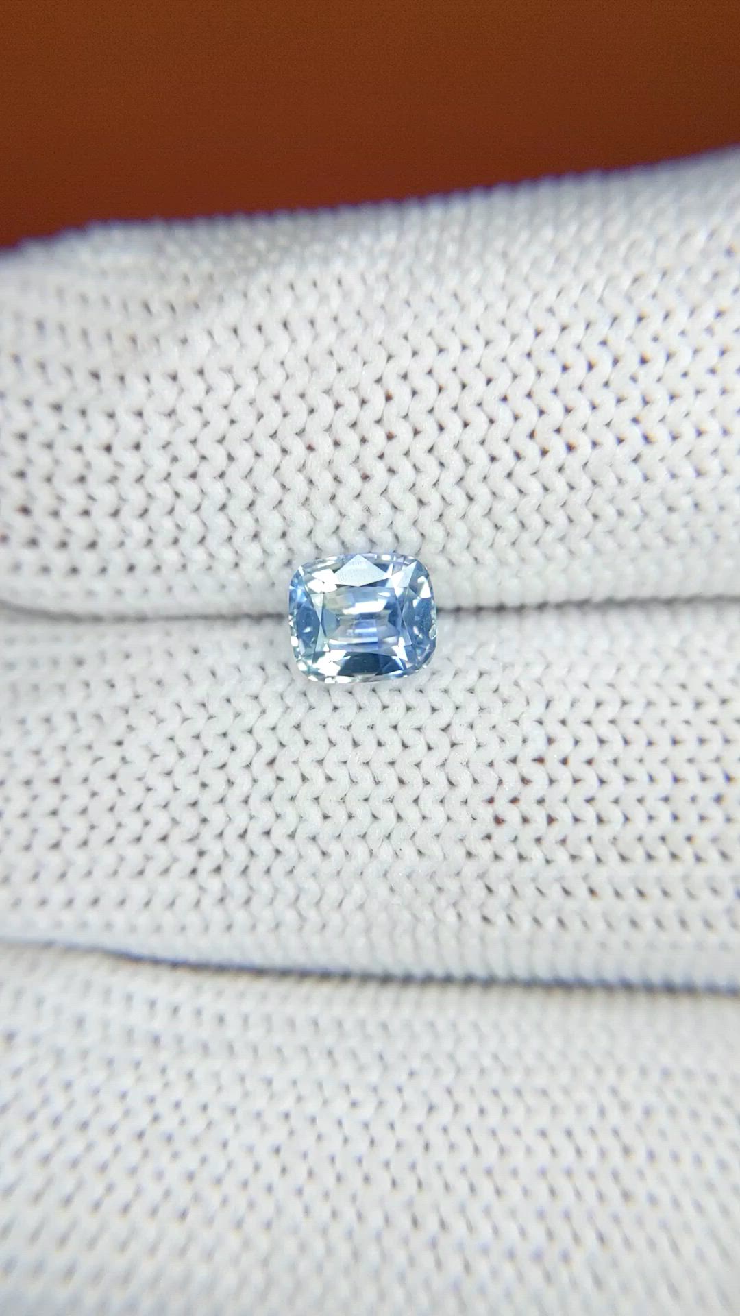 1.04 Ct. Blue Sapphire from Ceylon (Sri Lanka) Size Video