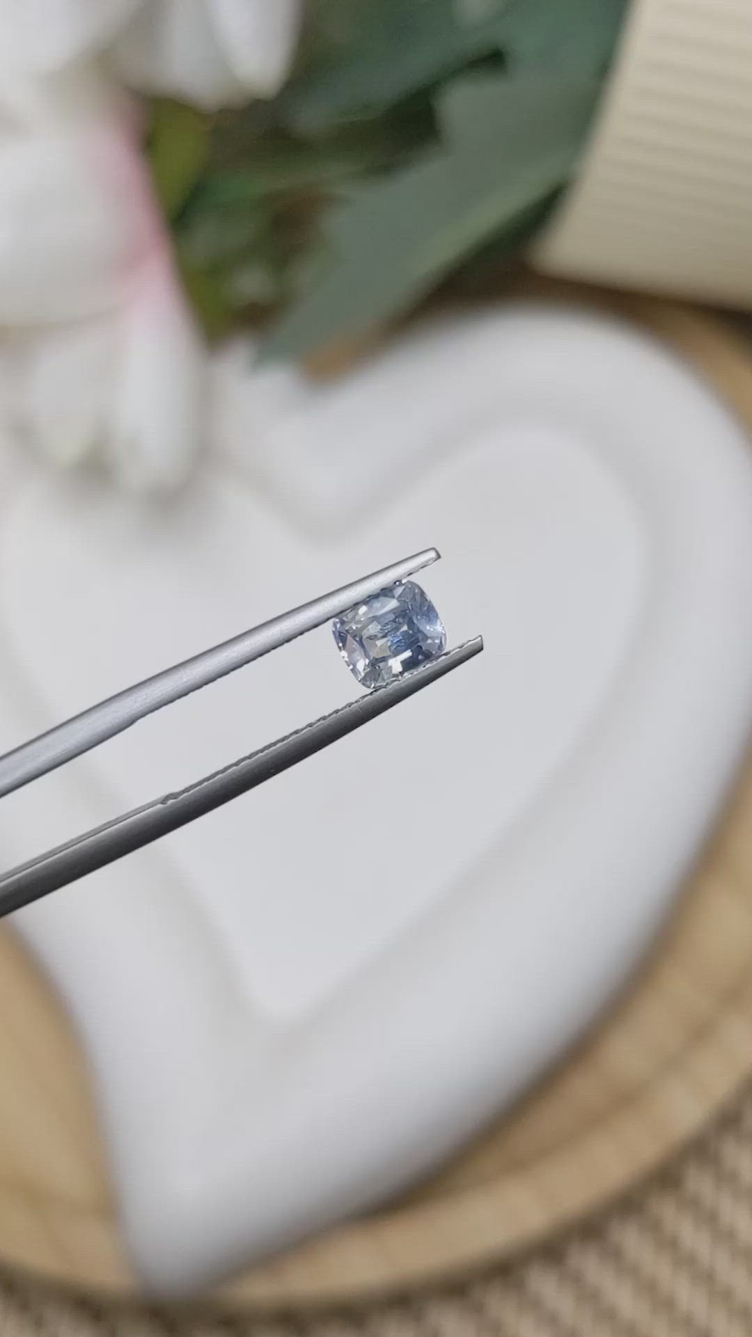 1.04 Ct. Blue Sapphire from Ceylon (Sri Lanka) Size Video