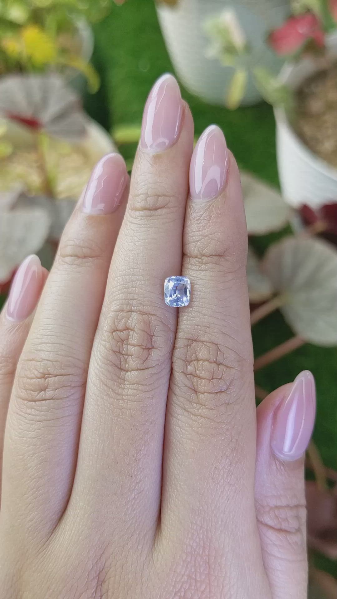 1.04 Ct. Blue Sapphire from Ceylon (Sri Lanka) Size Video