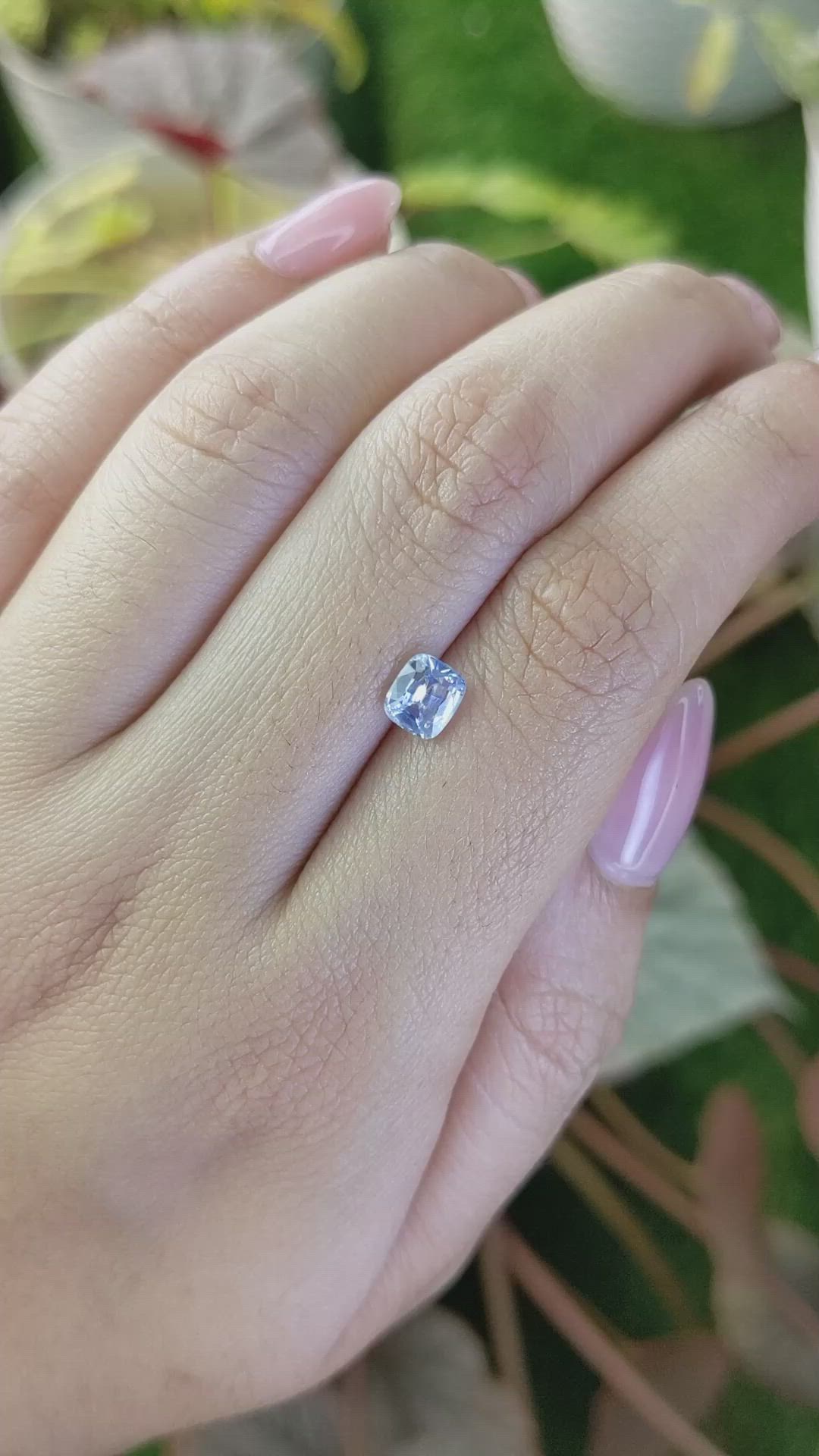 1.04 Ct. Blue Sapphire from Ceylon (Sri Lanka) Size Video