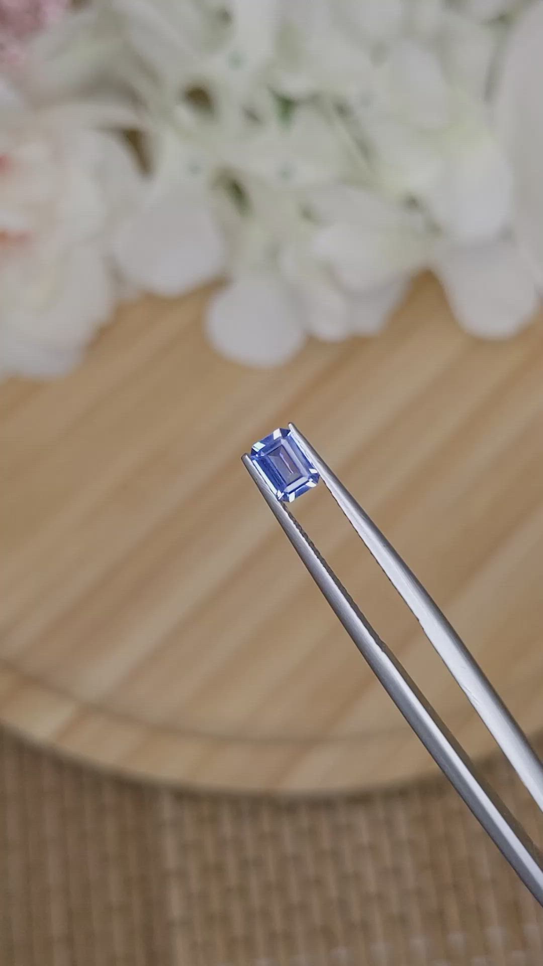 0.49 Ct. Blue Sapphire from Ceylon (Sri Lanka) Size Video