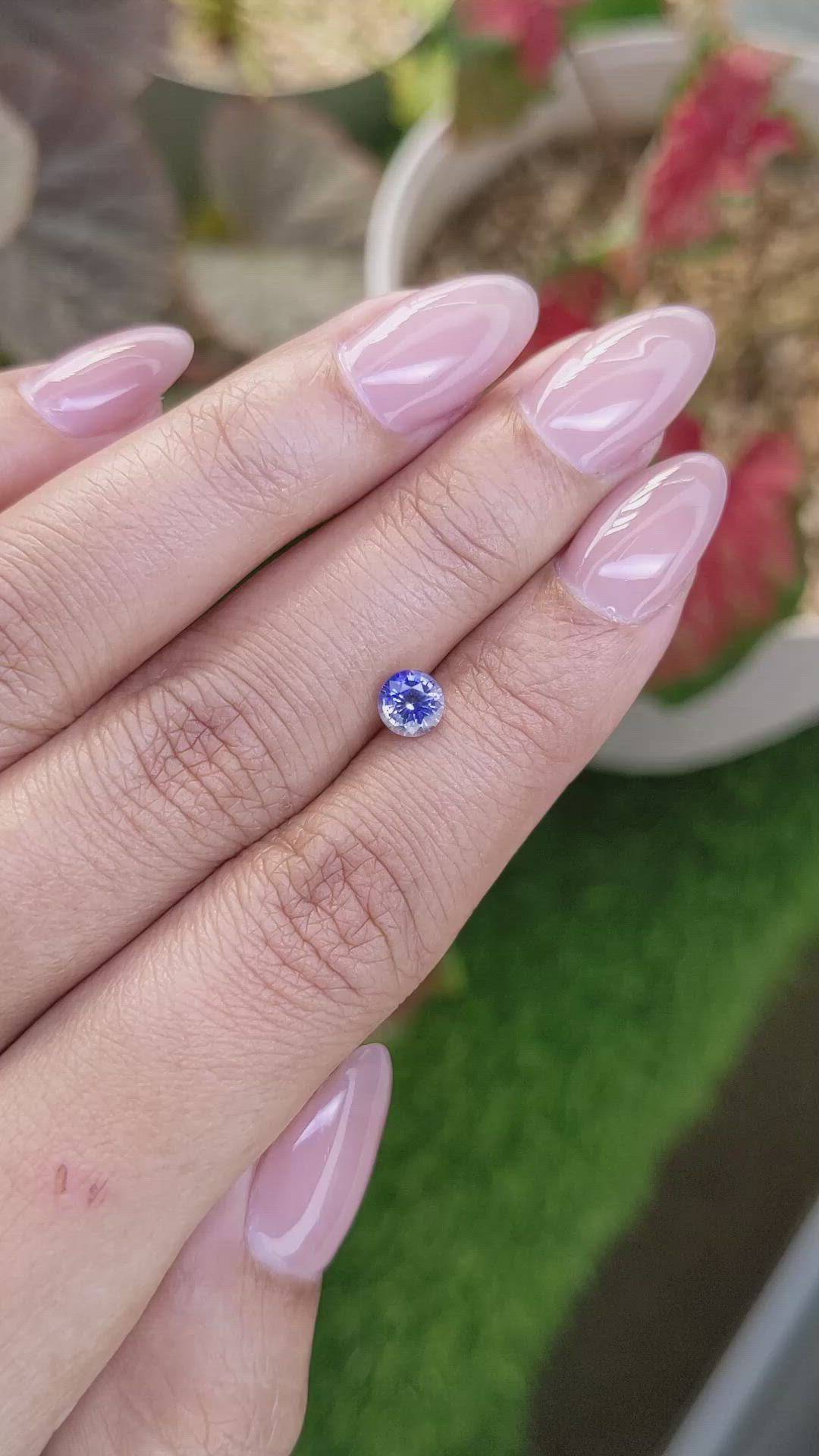 0.75 Ct. Blue Sapphire from Ceylon (Sri Lanka) Size Video