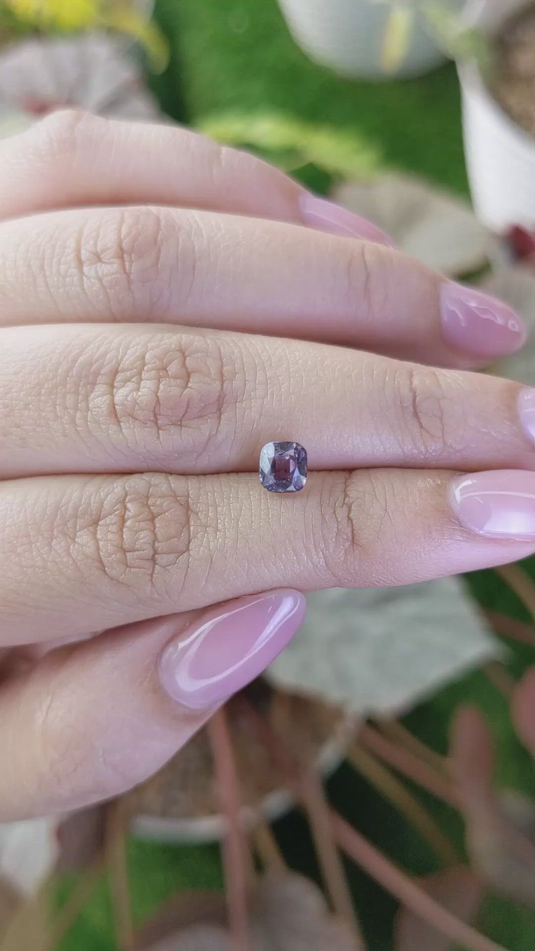 1.20 Ct. Pinkish Purple Sapphire from Madagascar Size Video