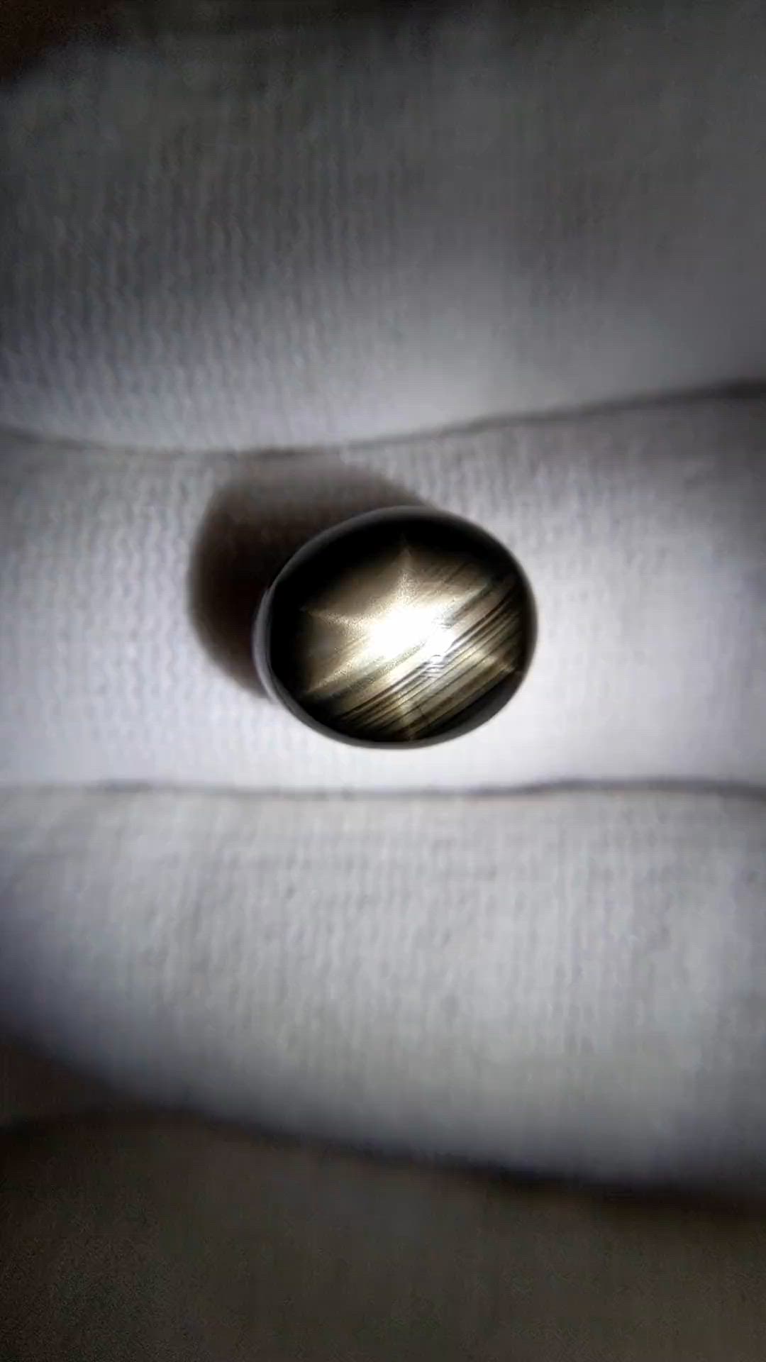 9.00 Ct. Black Star Sapphire from Thailand Size Video