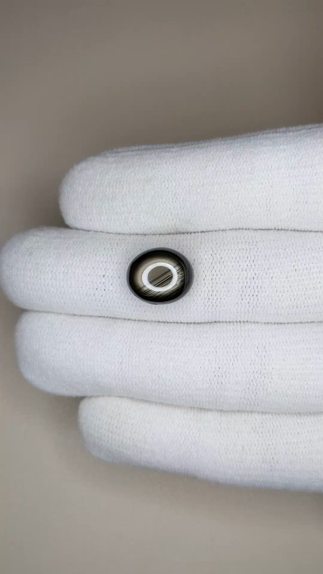9.00 Ct. Black Star Sapphire from Thailand Size Video