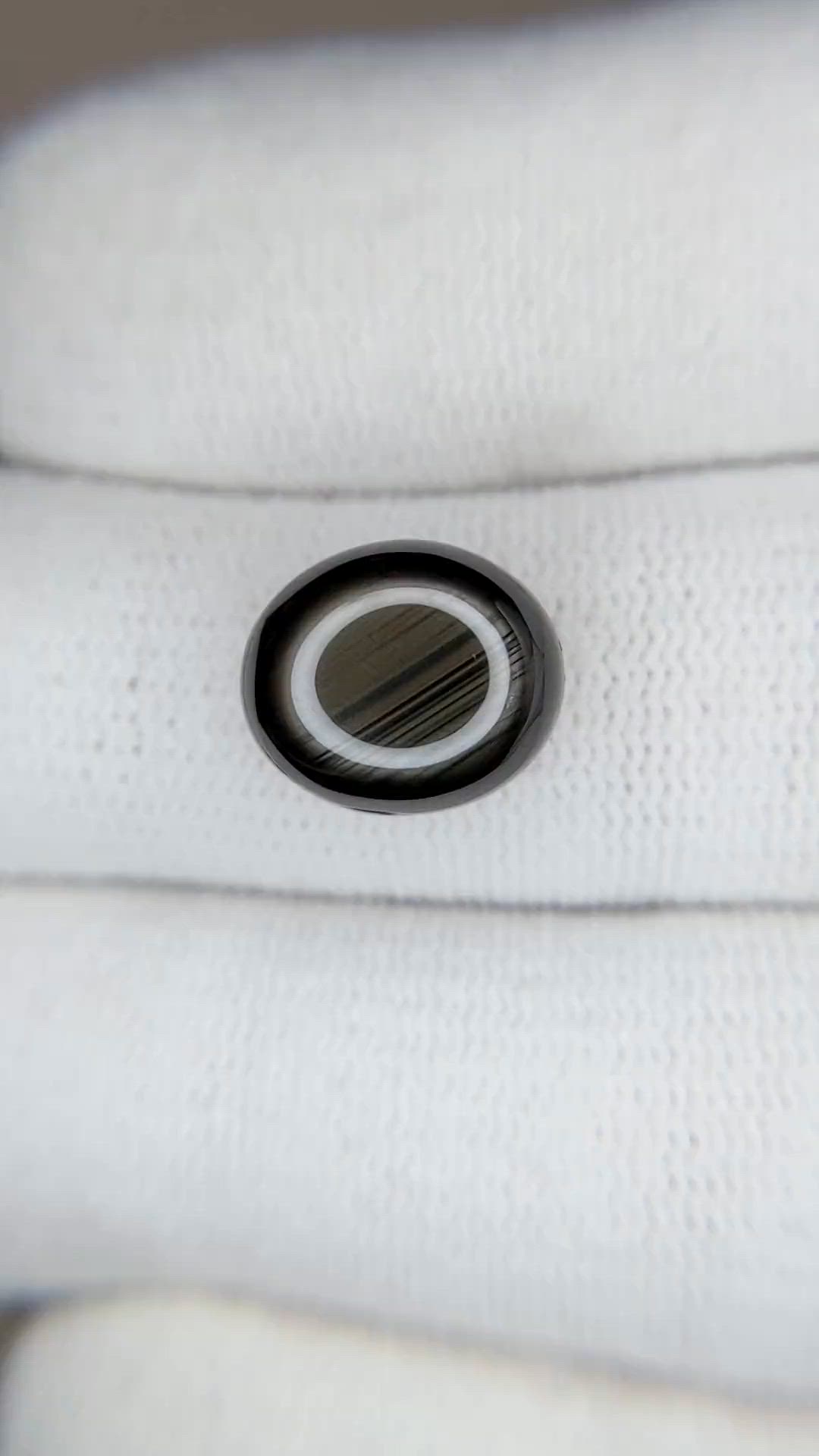 9.00 Ct. Black Star Sapphire from Thailand Size Video