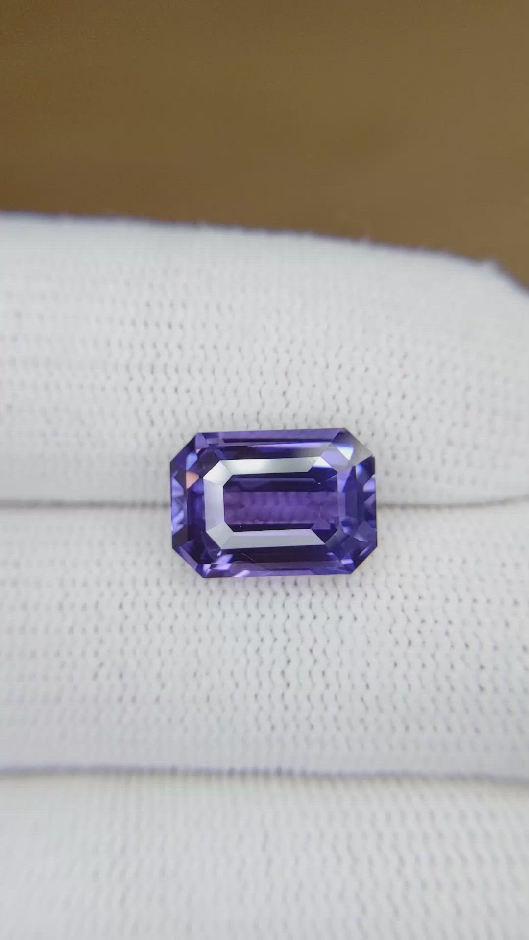 5.57 Ct. Purple Sapphire from Madagascar Size Video
