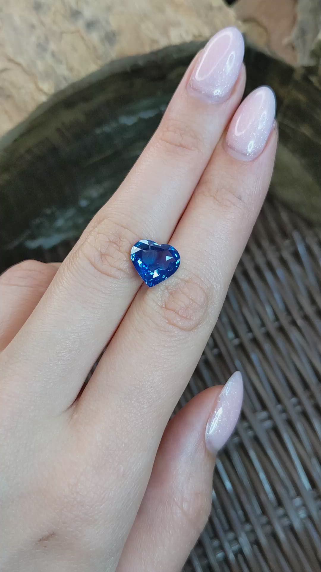 5.21 Ct. Blue Sapphire from Madagascar Size Video