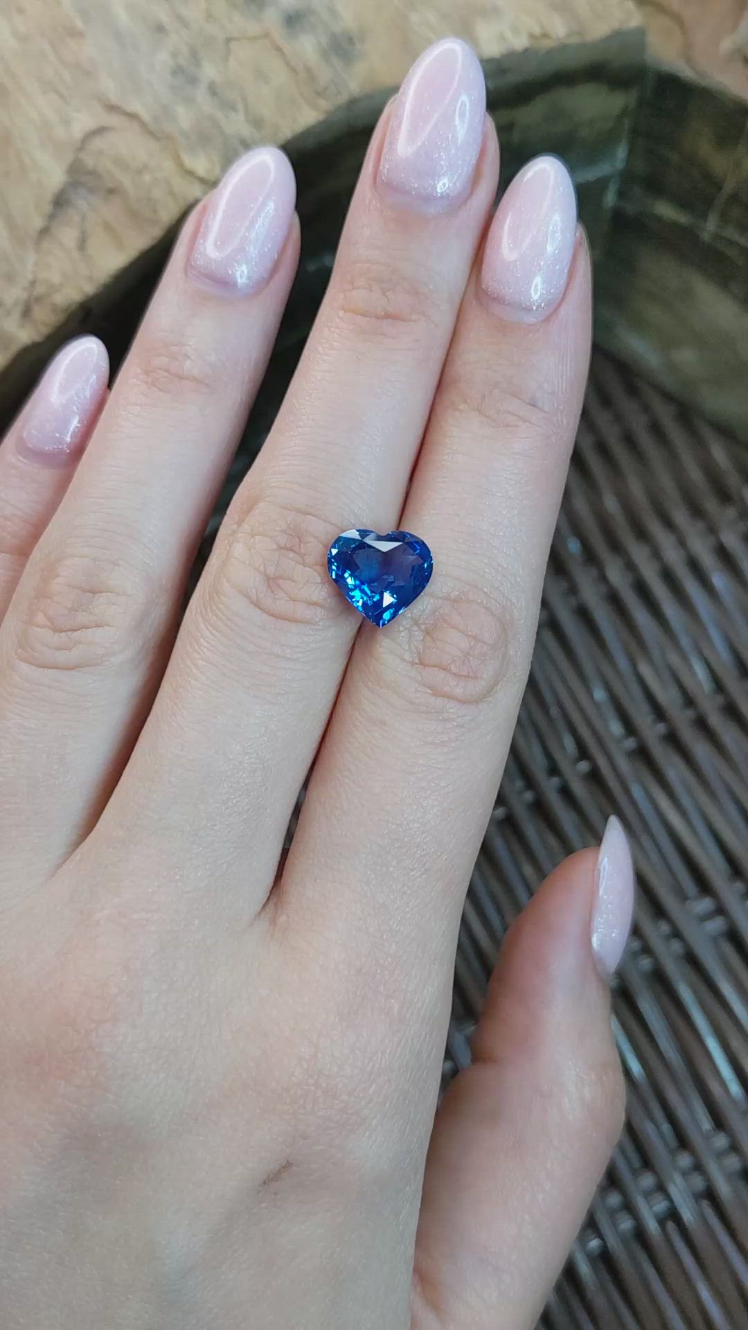 5.21 Ct. Blue Sapphire from Madagascar Size Video