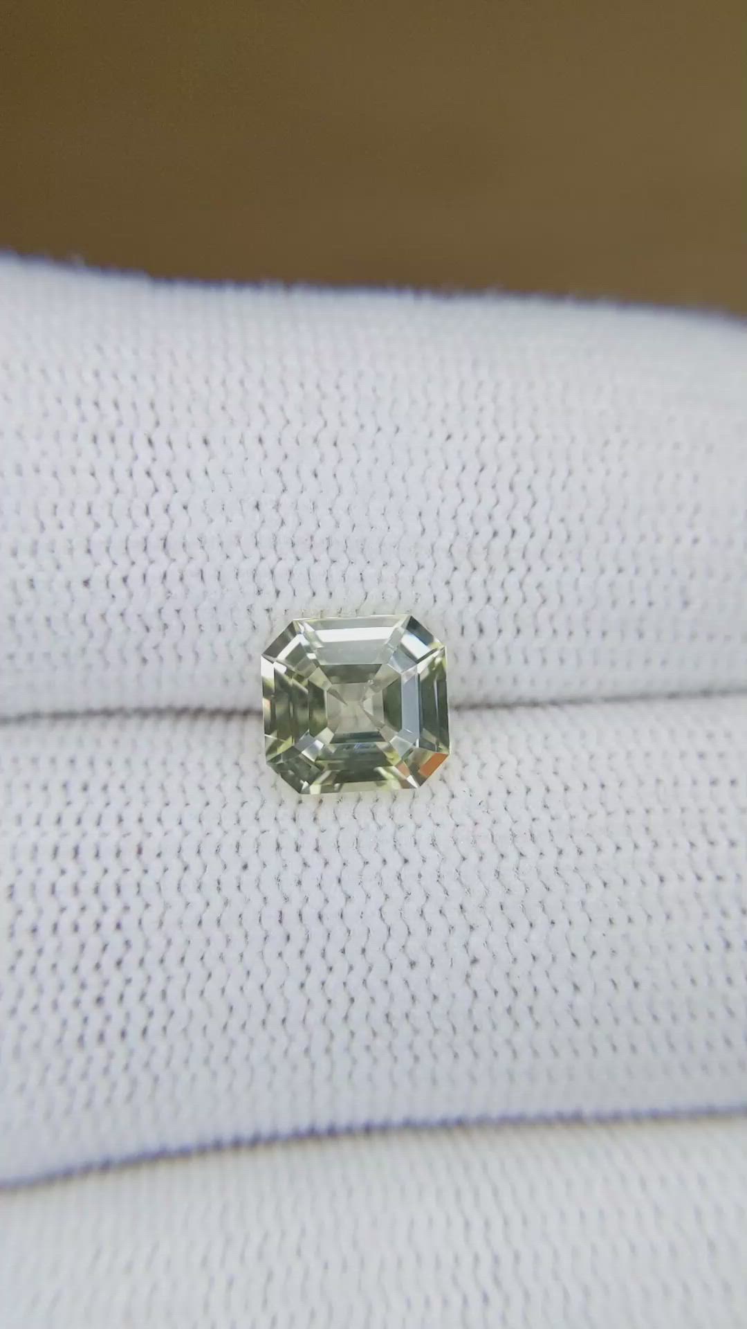 2.07 Ct. Yellow Sapphire from Ceylon (Sri Lanka) Size Video