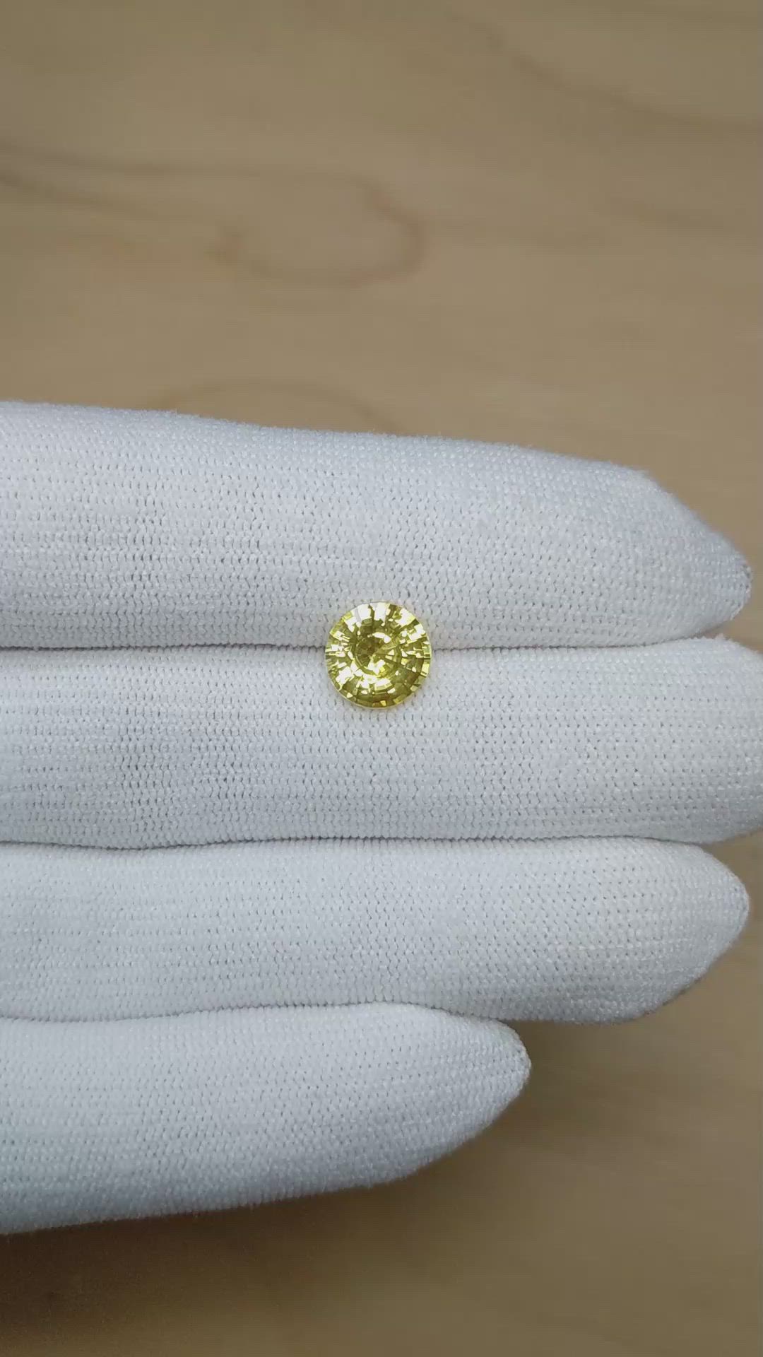 2.78 Ct. Yellow Sapphire from Ceylon (Sri Lanka) Size Video