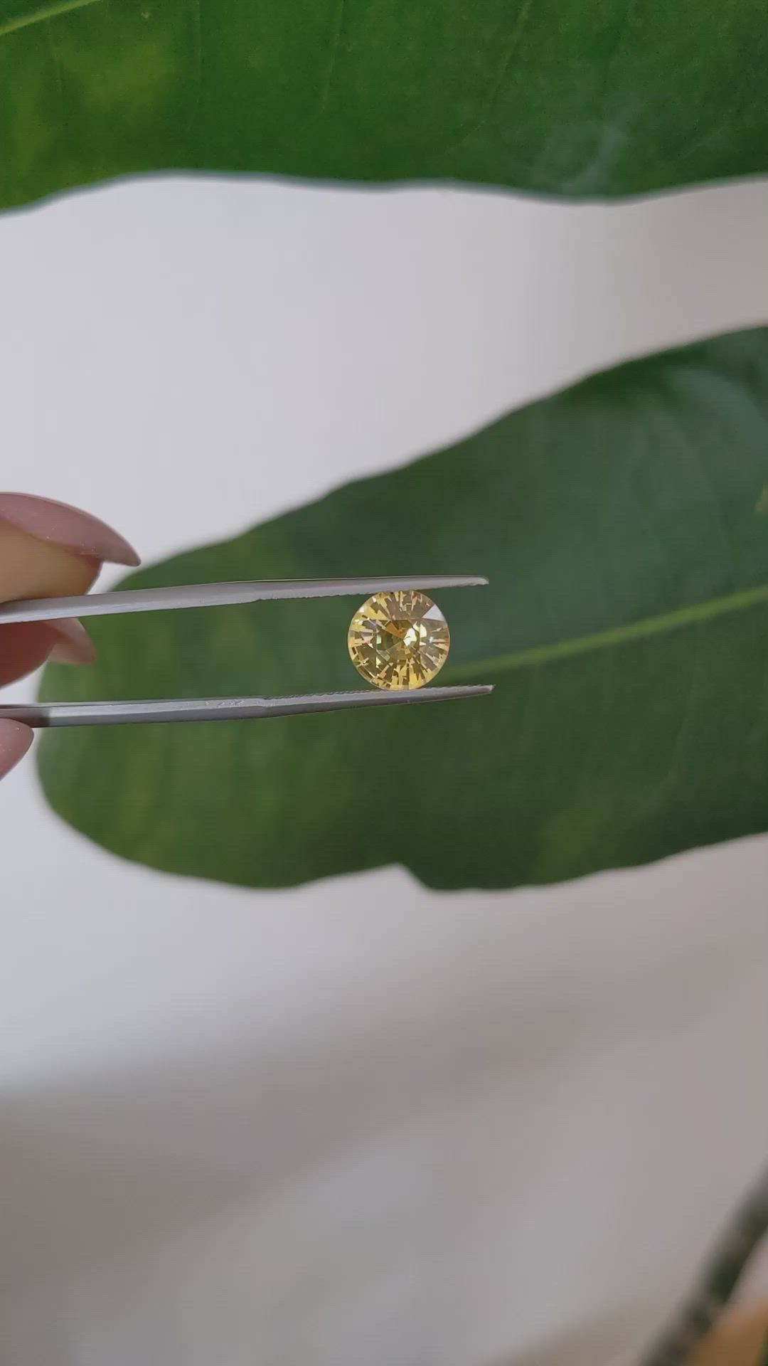 2.78 Ct. Yellow Sapphire from Ceylon (Sri Lanka) Size Video
