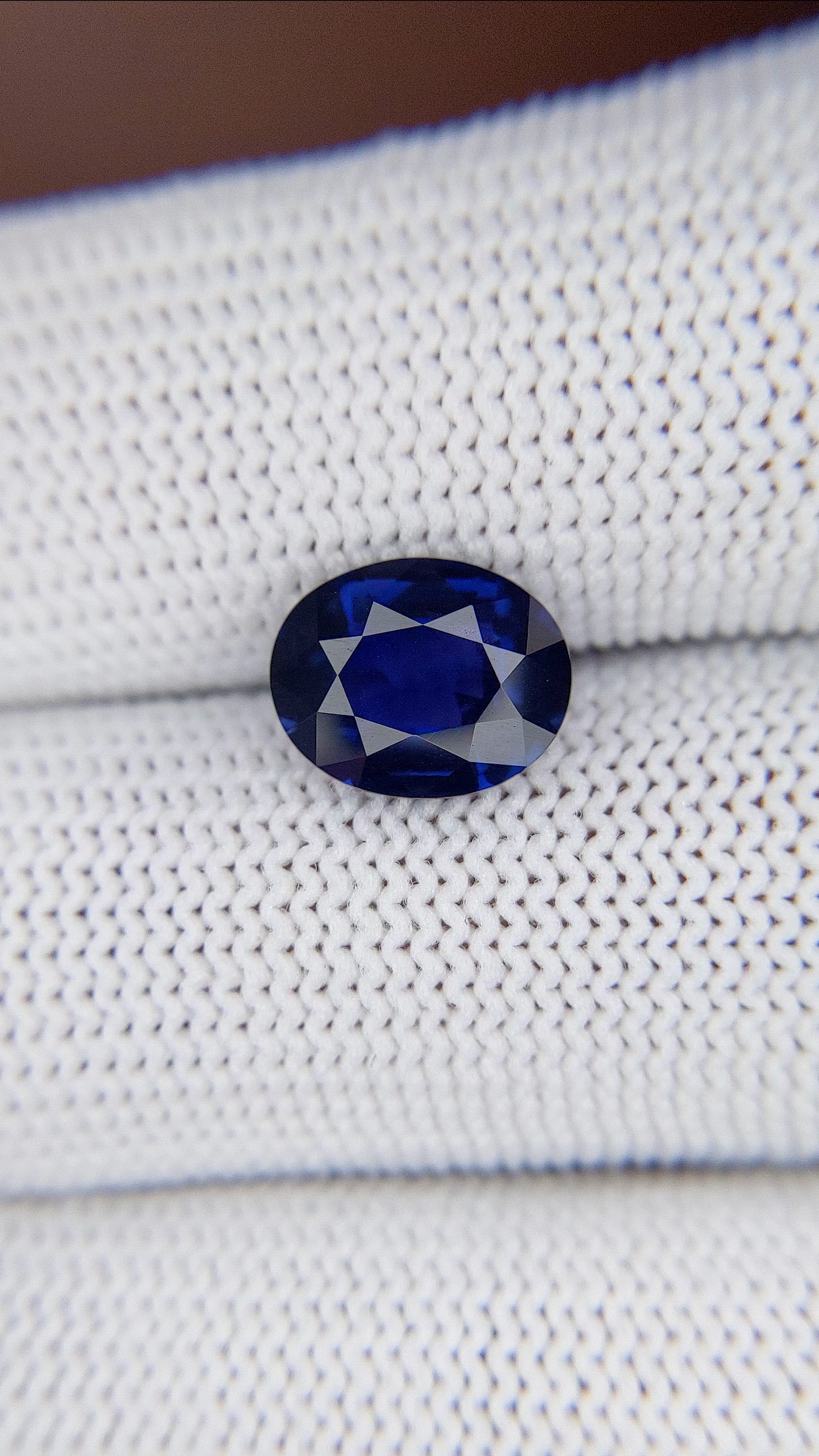 3.00 Ct. Blue Sapphire from Madagascar Size Video