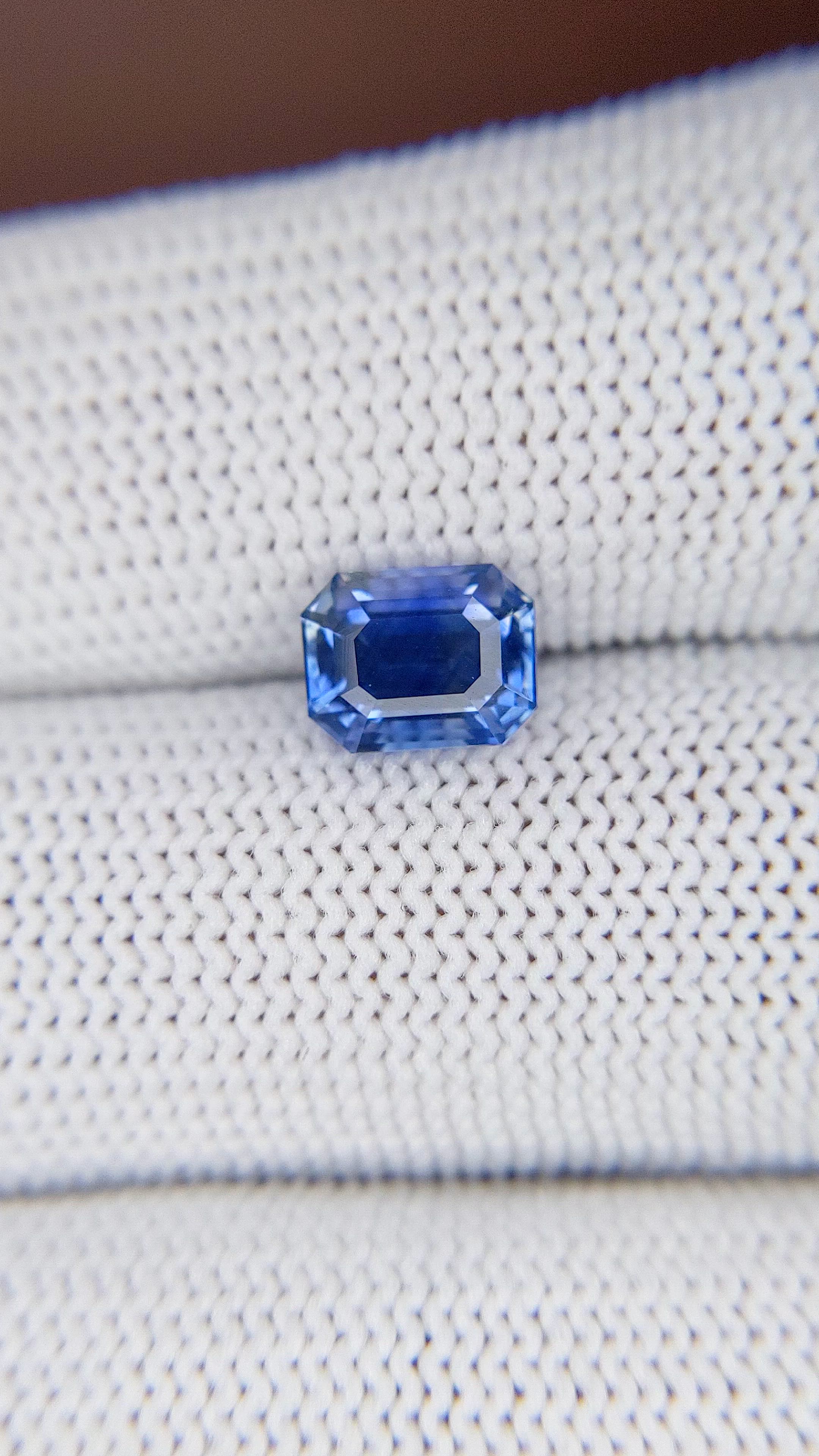 2.09 Ct. Blue Sapphire from Ceylon (Sri Lanka) Size Video