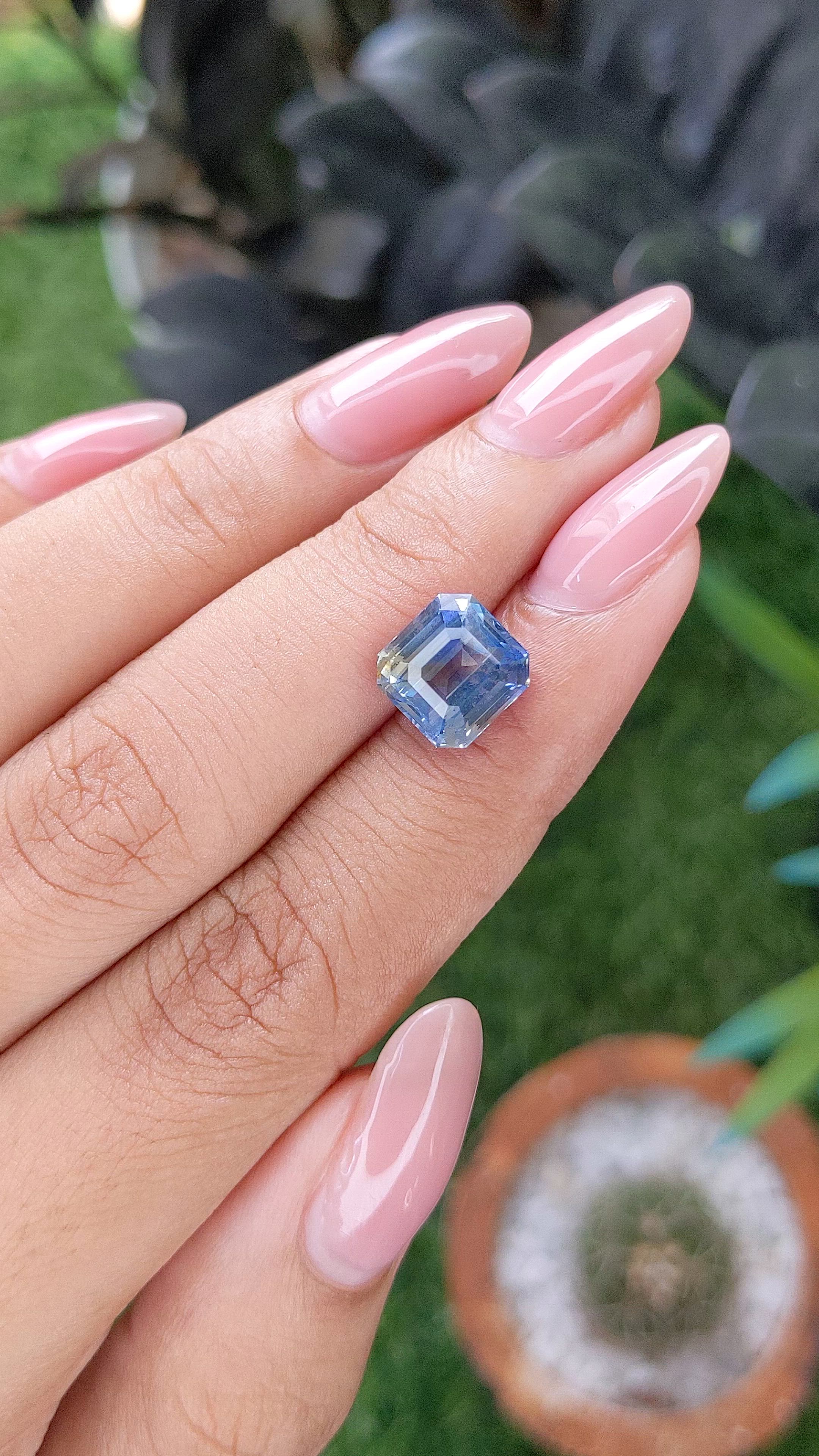 5.02 Ct. Bi Color / Parti Sapphire from Madagascar Size Video
