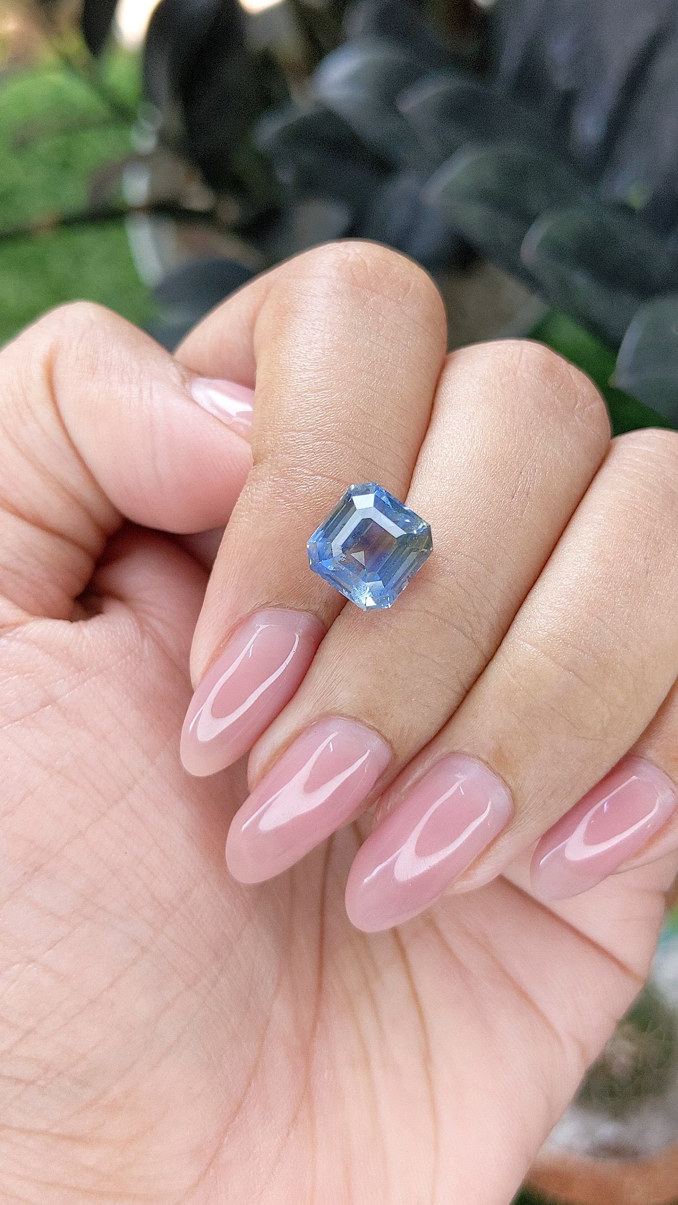 5.02 Ct. Bi Color / Parti Sapphire from Madagascar Size Video