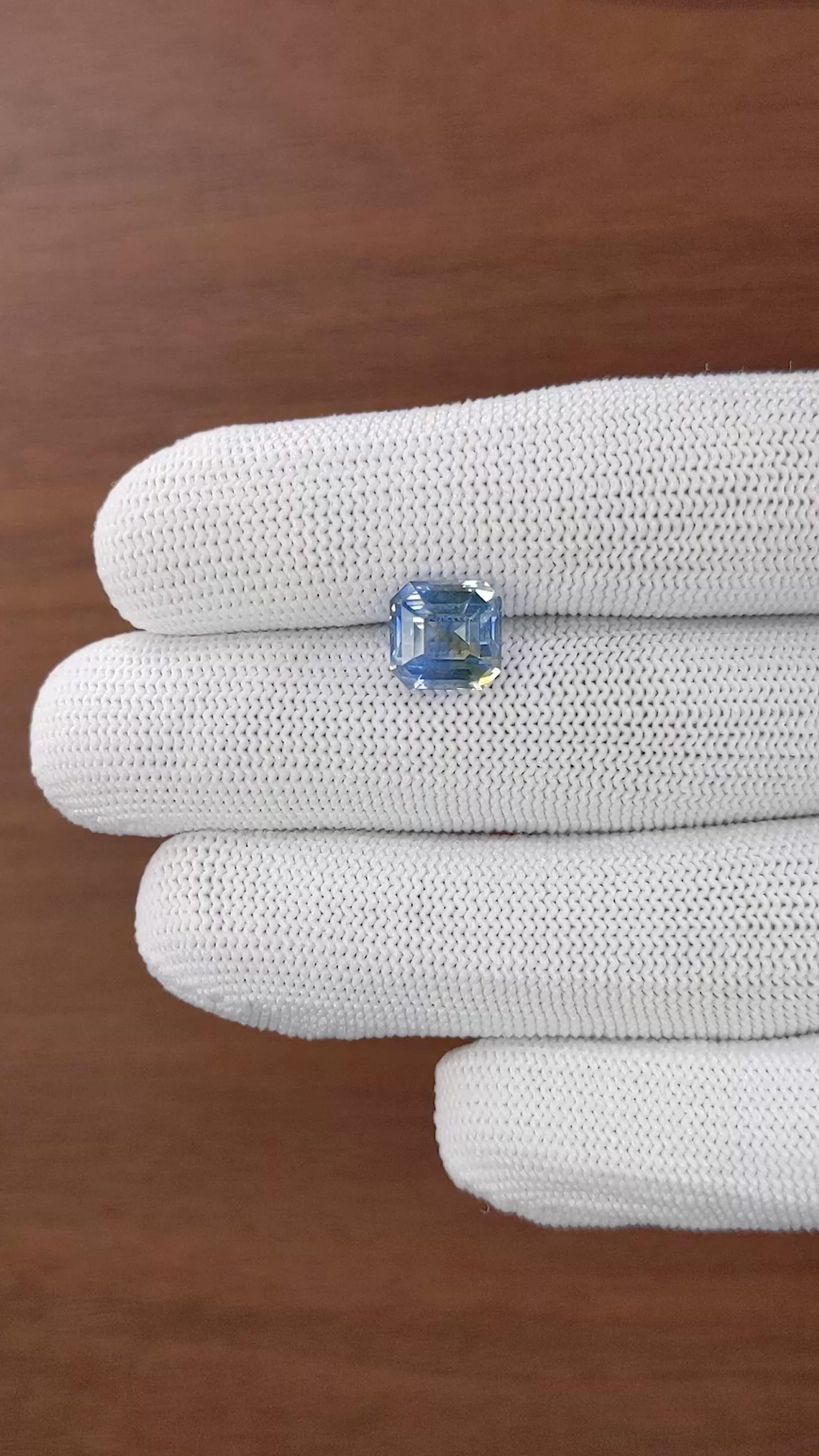 5.02 Ct. Bi Color / Parti Sapphire from Madagascar Size Video