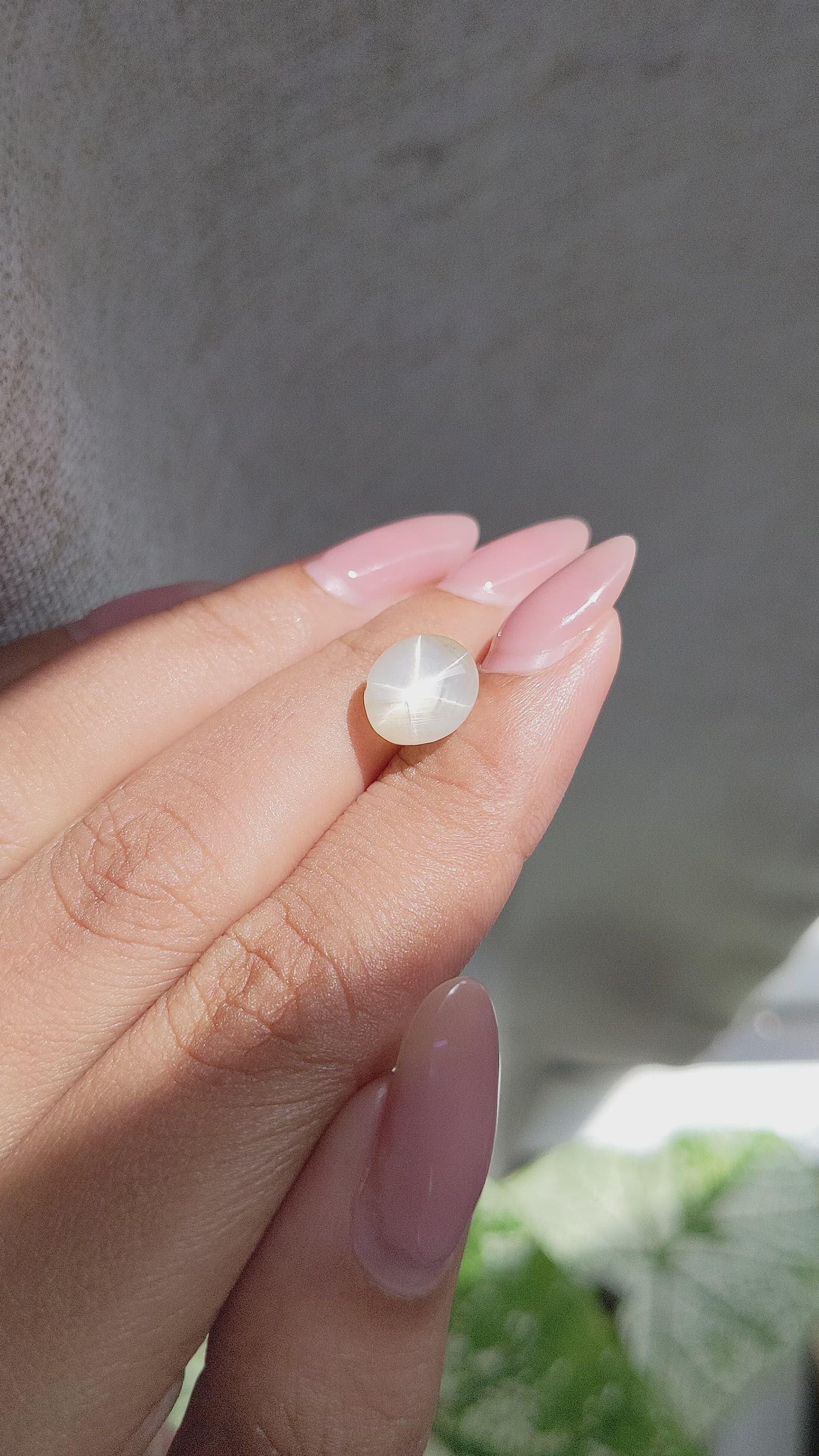 6.02 Ct. Yellow Star Sapphire from Ceylon (Sri Lanka) Size Video