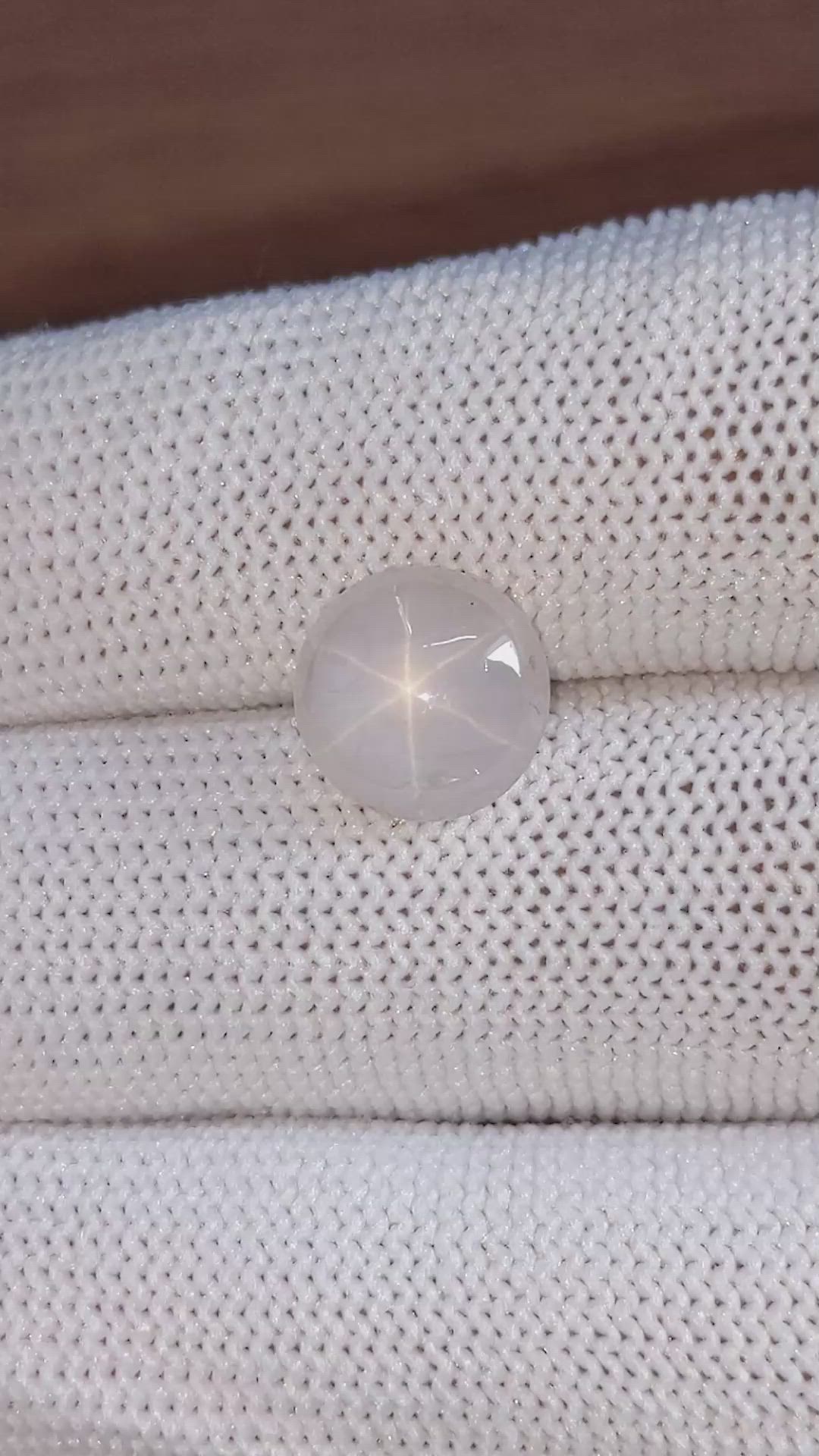 4.56 Ct. Grey Star Sapphire from Ceylon (Sri Lanka) Size Video