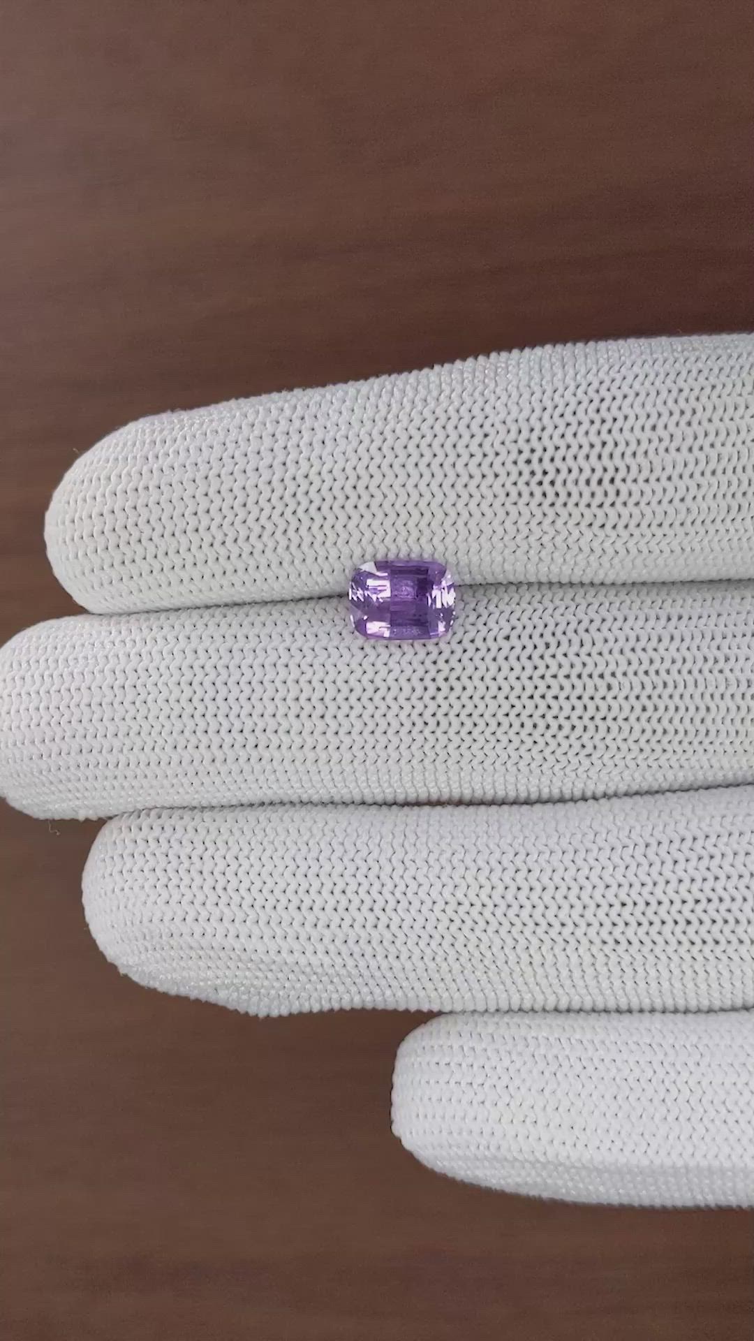 2.09 Ct. Pinkish Purple Sapphire from Ceylon (Sri Lanka) Size Video