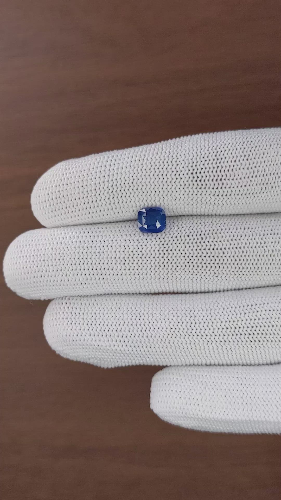 1.56 Ct. Blue Sapphire from Tanzania Size Video