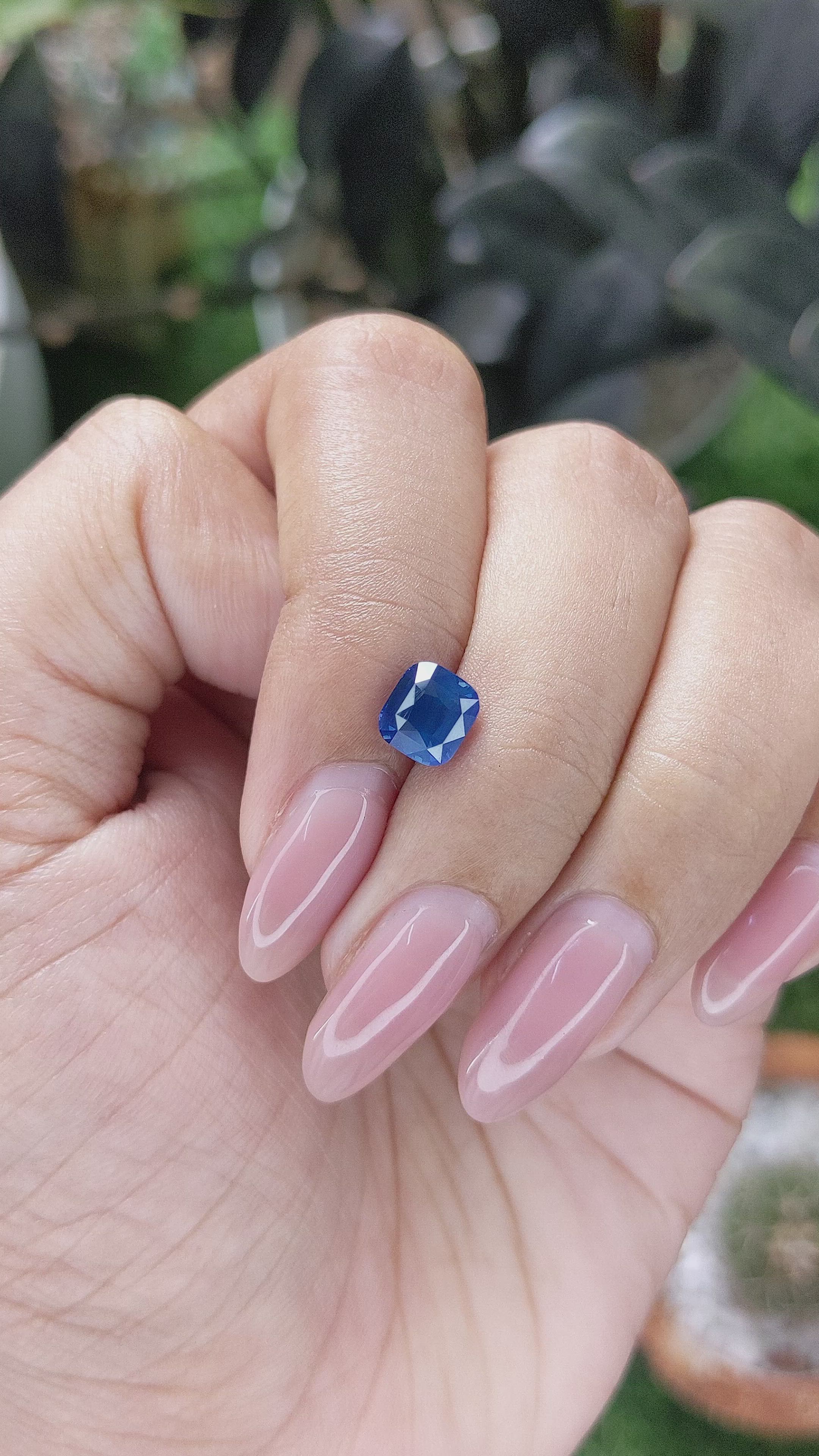 1.56 Ct. Blue Sapphire from Tanzania Size Video