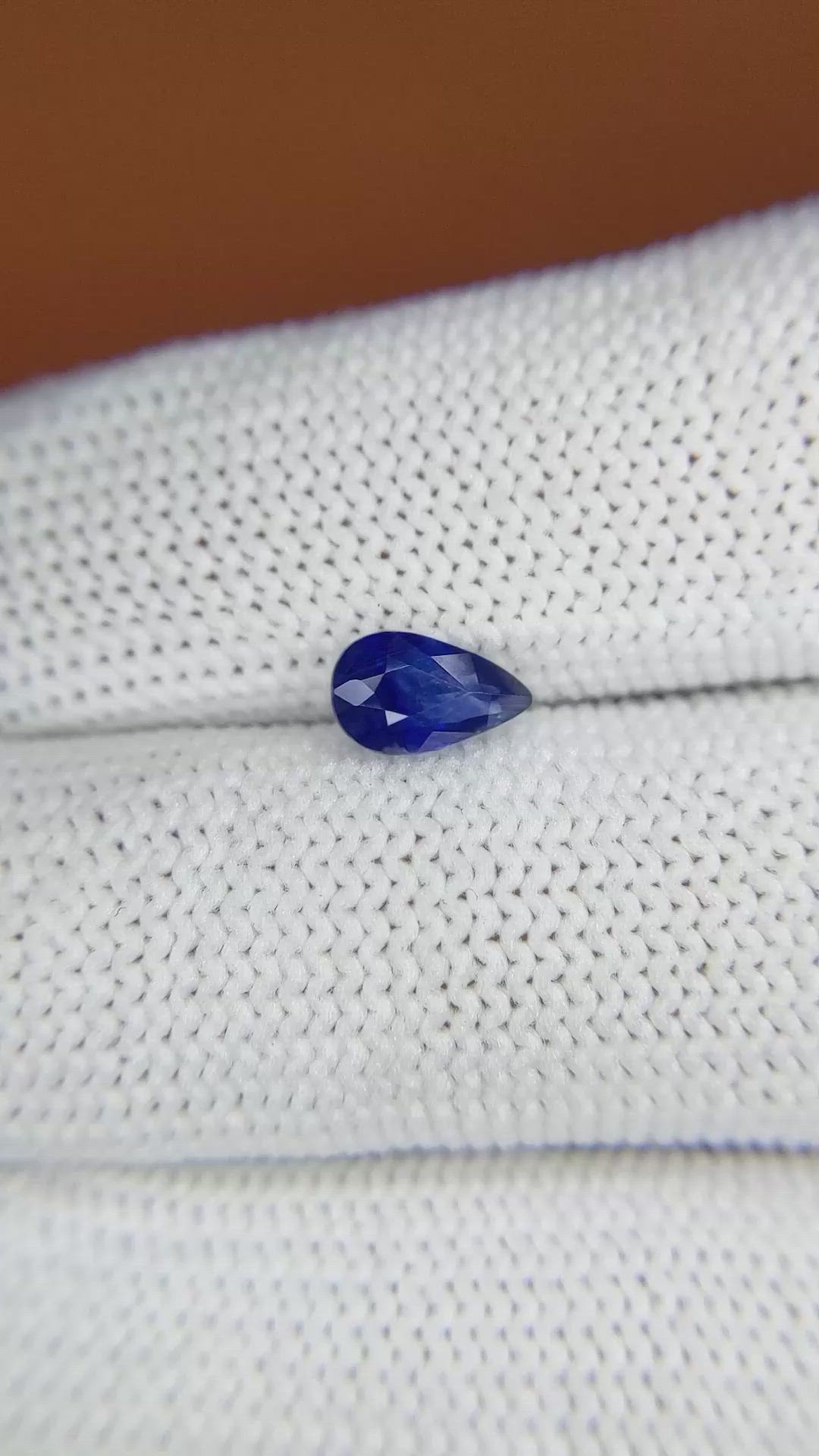 0.99 Ct. Blue Sapphire from Ceylon (Sri Lanka) Size Video