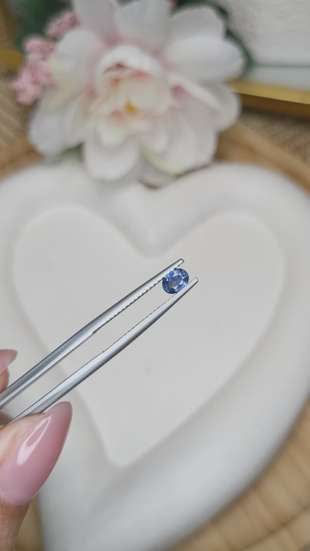 0.36 Ct. Blue Sapphire from Madagascar Size Video
