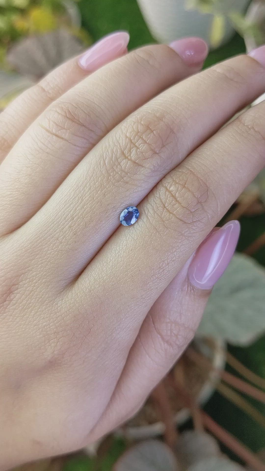 0.36 Ct. Blue Sapphire from Madagascar Size Video