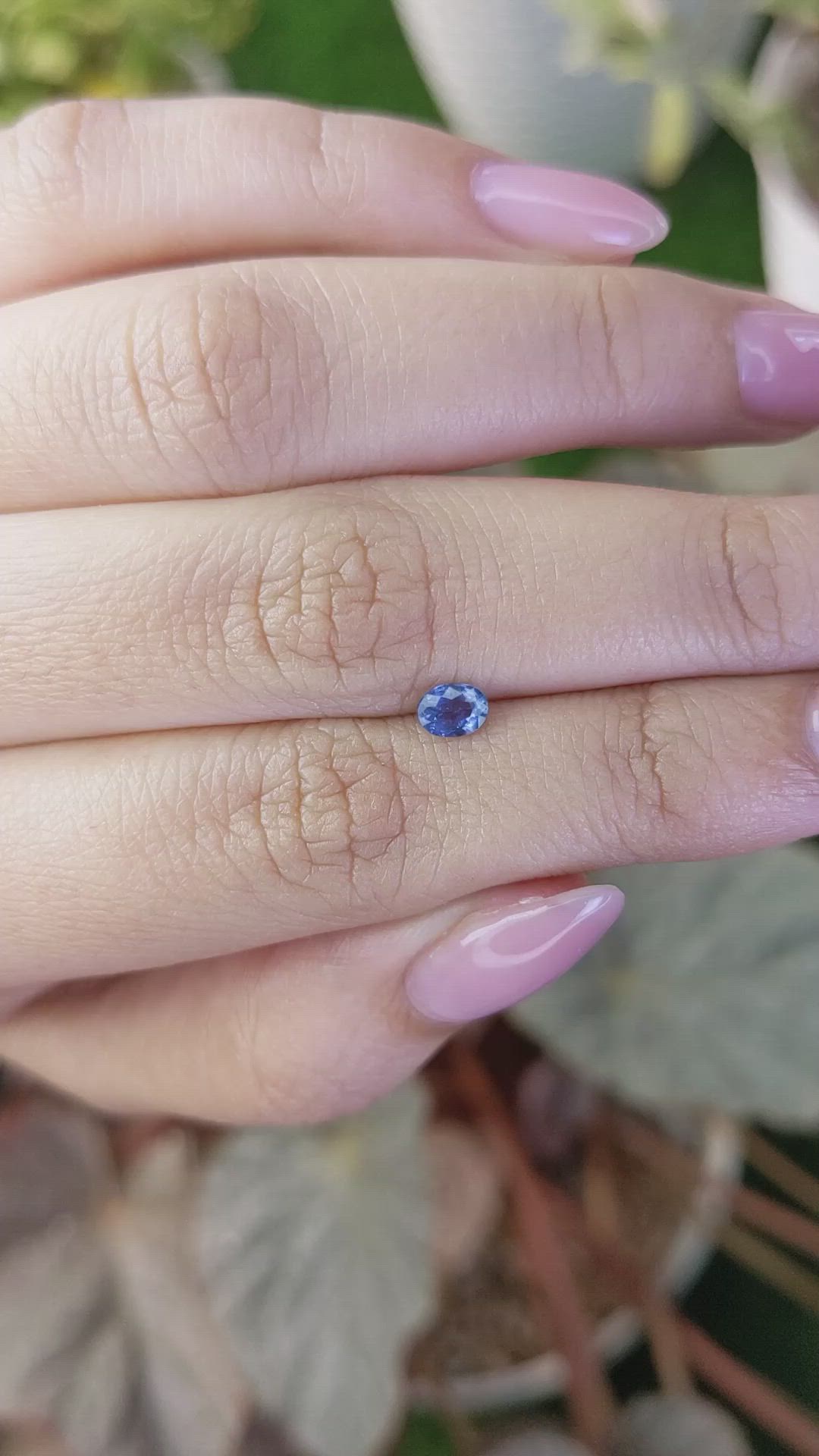 0.36 Ct. Blue Sapphire from Madagascar Size Video
