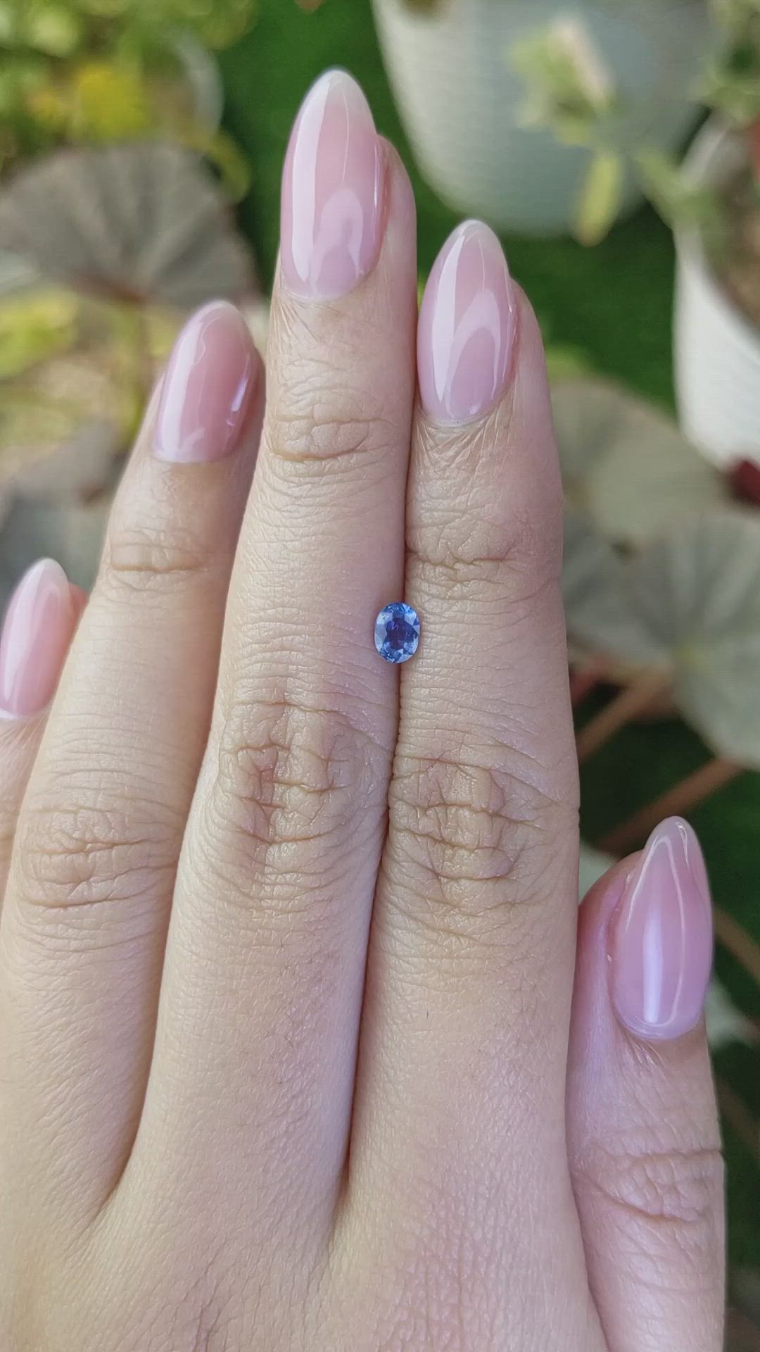 0.36 Ct. Blue Sapphire from Madagascar Size Video