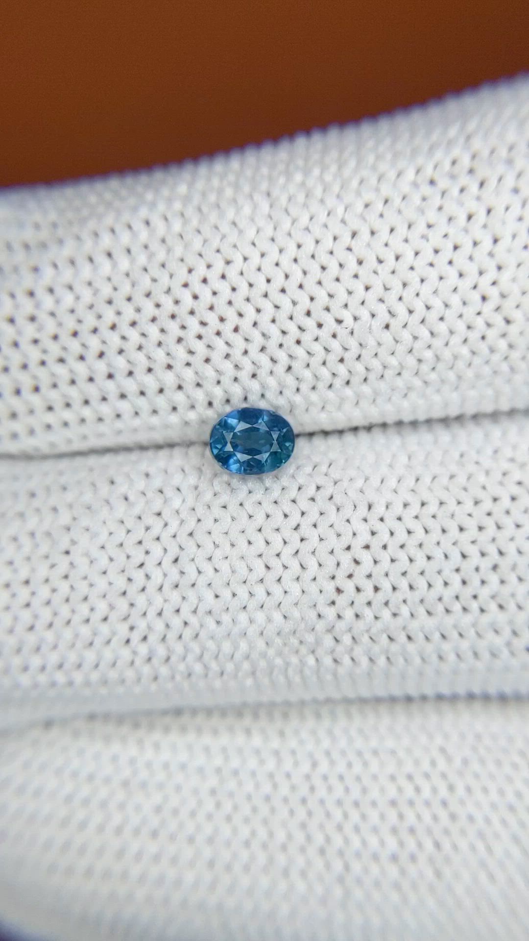 0.57 Ct. Blue Sapphire from Madagascar Size Video
