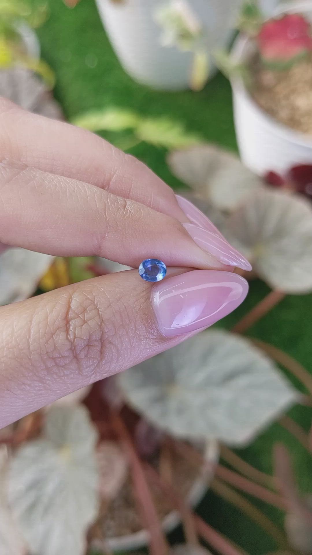 0.50 Ct. Blue Sapphire from Madagascar Size Video